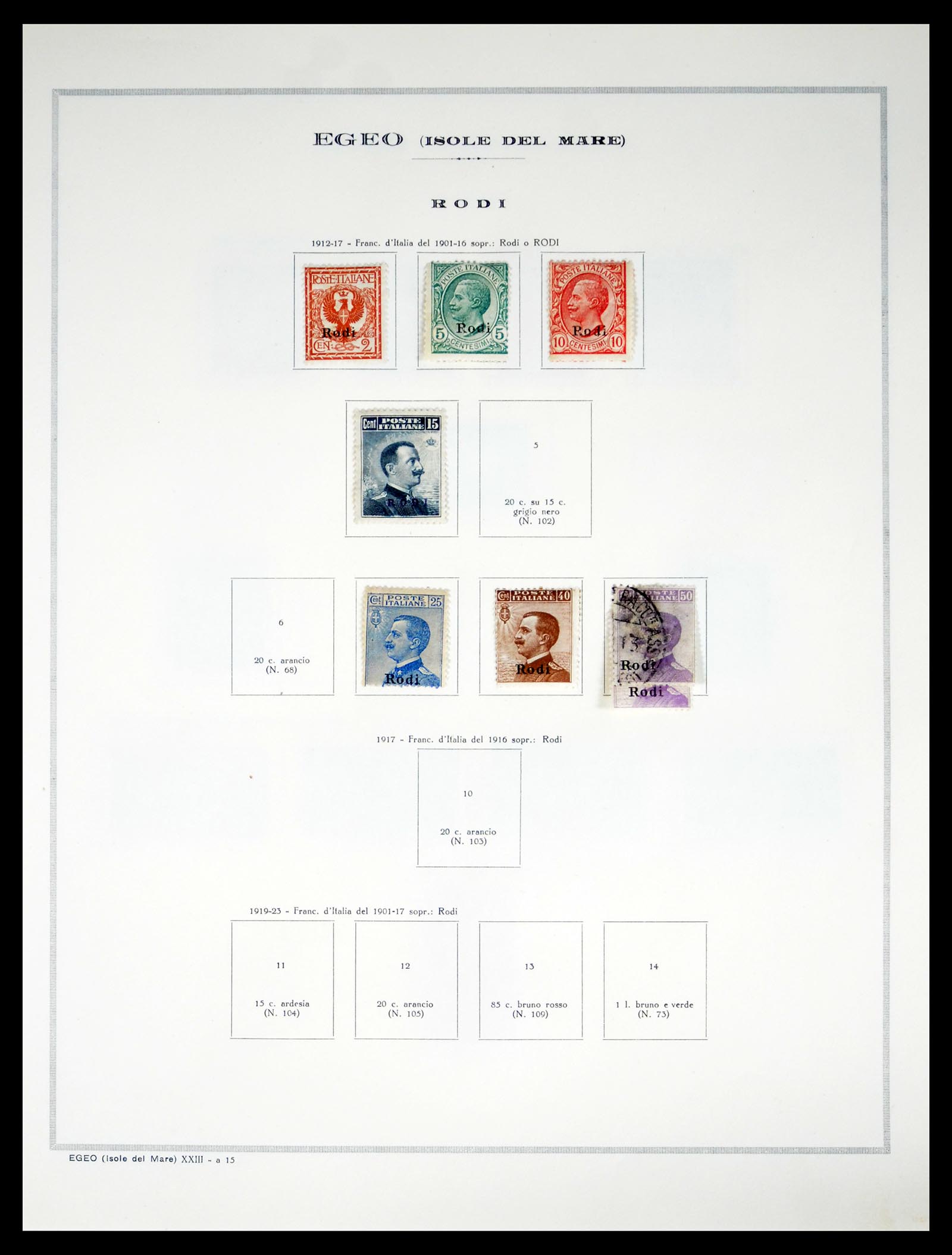 40425 0053 - Stamp collection 40425 Italian colonies 1893-1943.