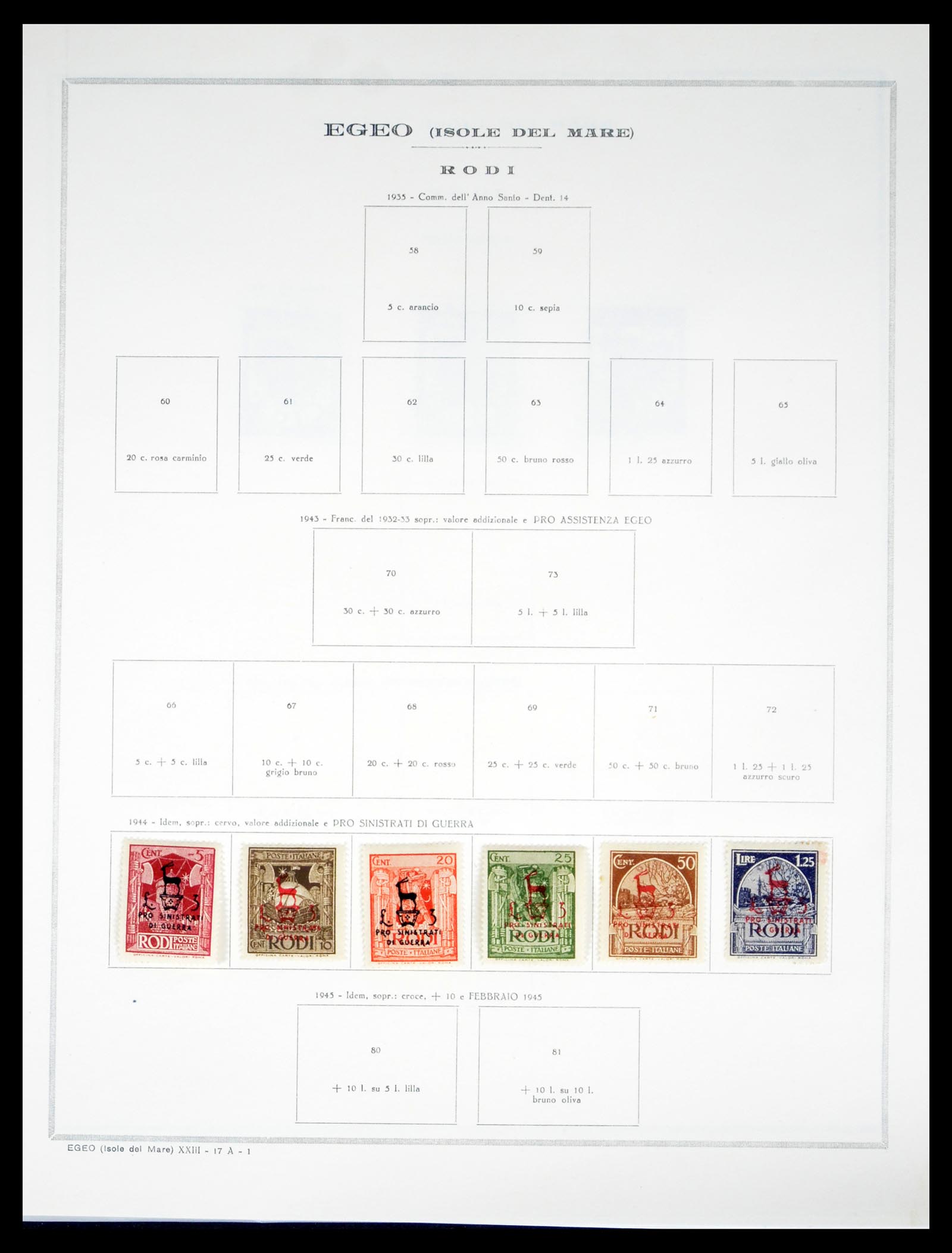 40425 0056 - Stamp collection 40425 Italian colonies 1893-1943.