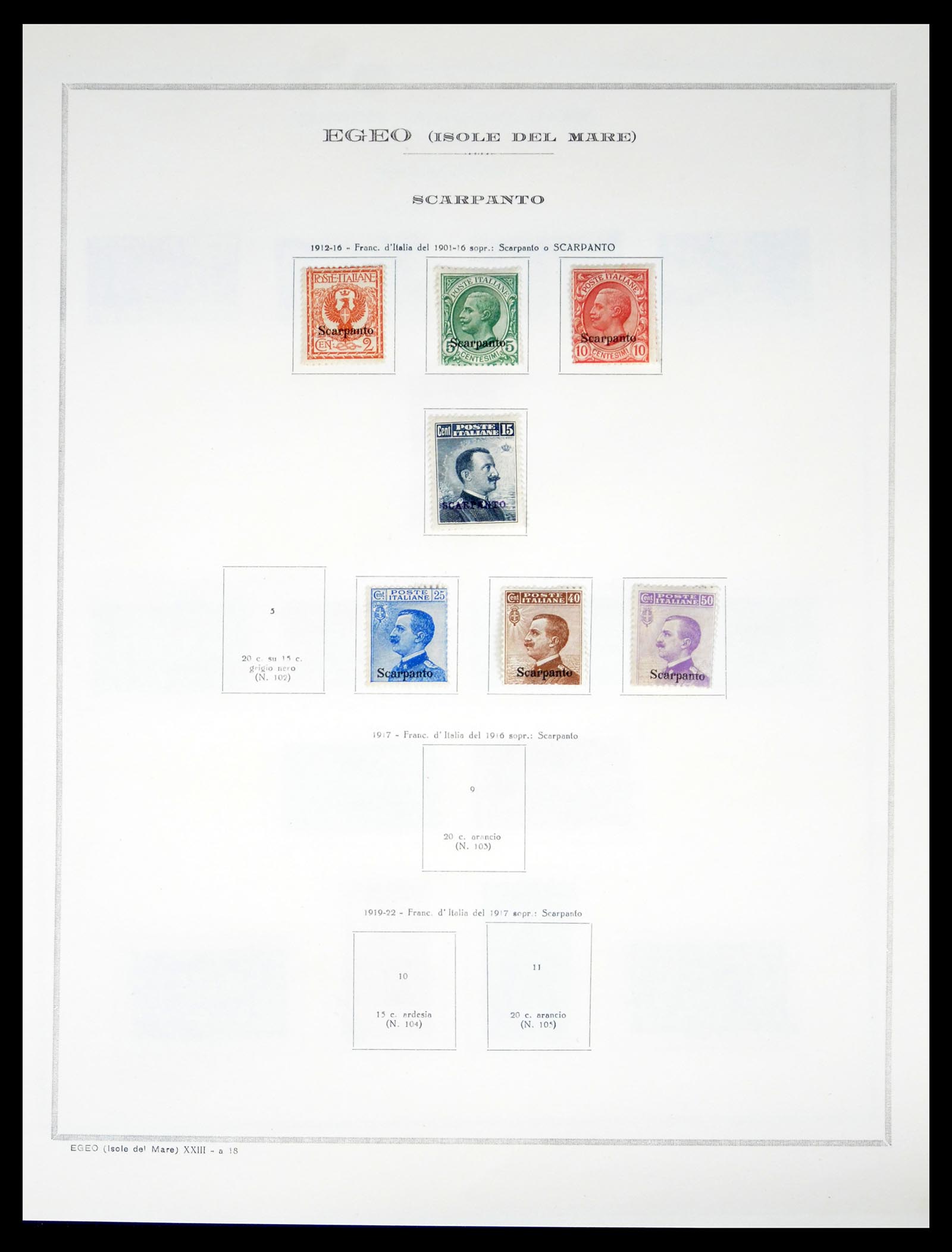 40425 0058 - Stamp collection 40425 Italian colonies 1893-1943.
