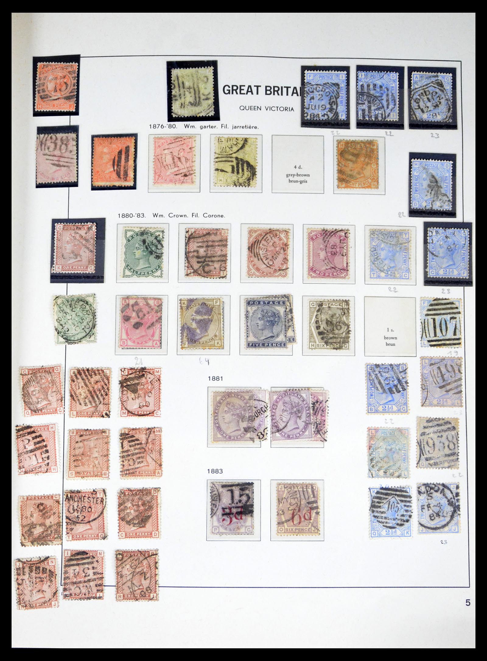 40432 0005 - Postzegel verzameling 40432 Engeland 1841-1970.