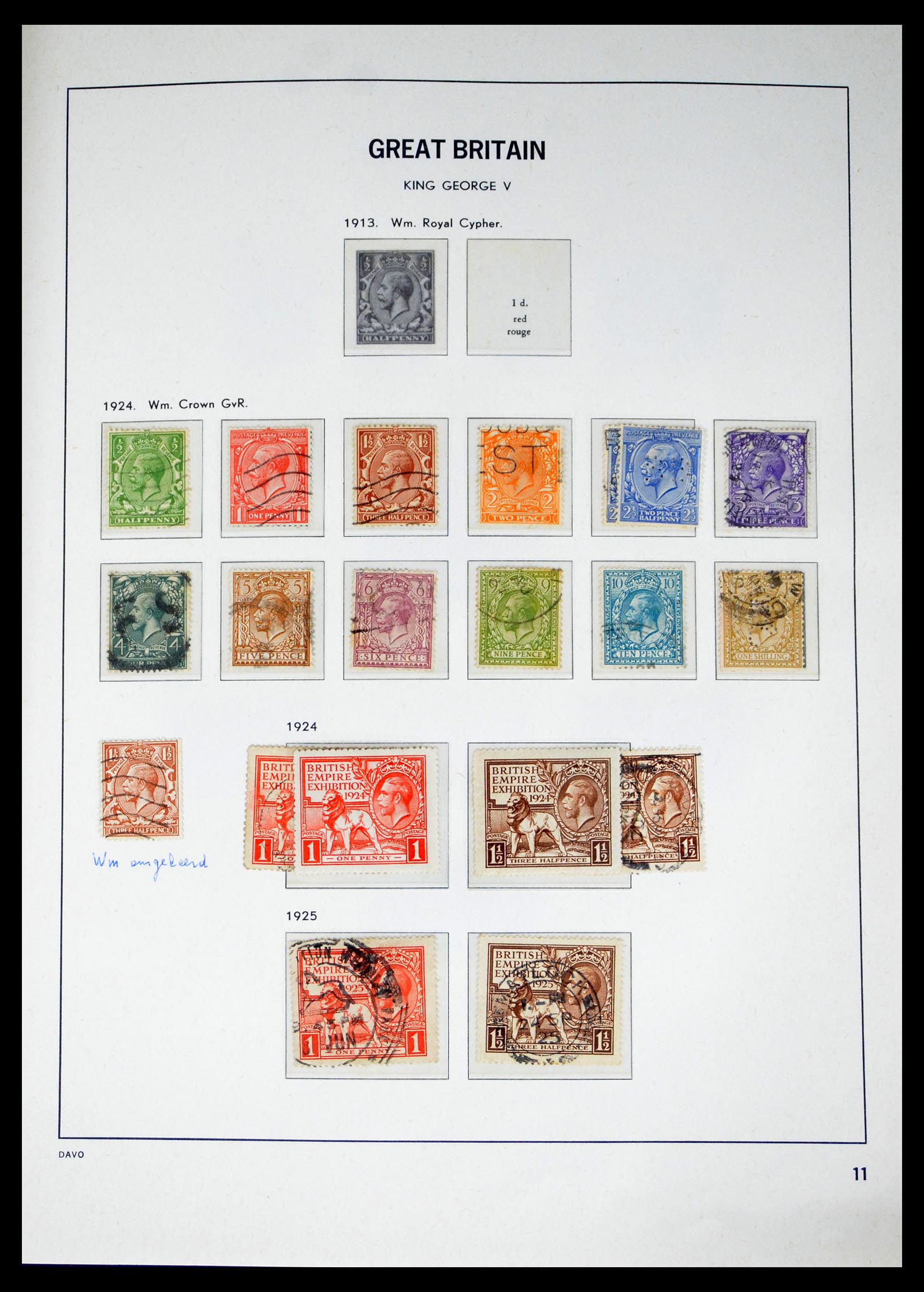 40432 0011 - Postzegel verzameling 40432 Engeland 1841-1970.