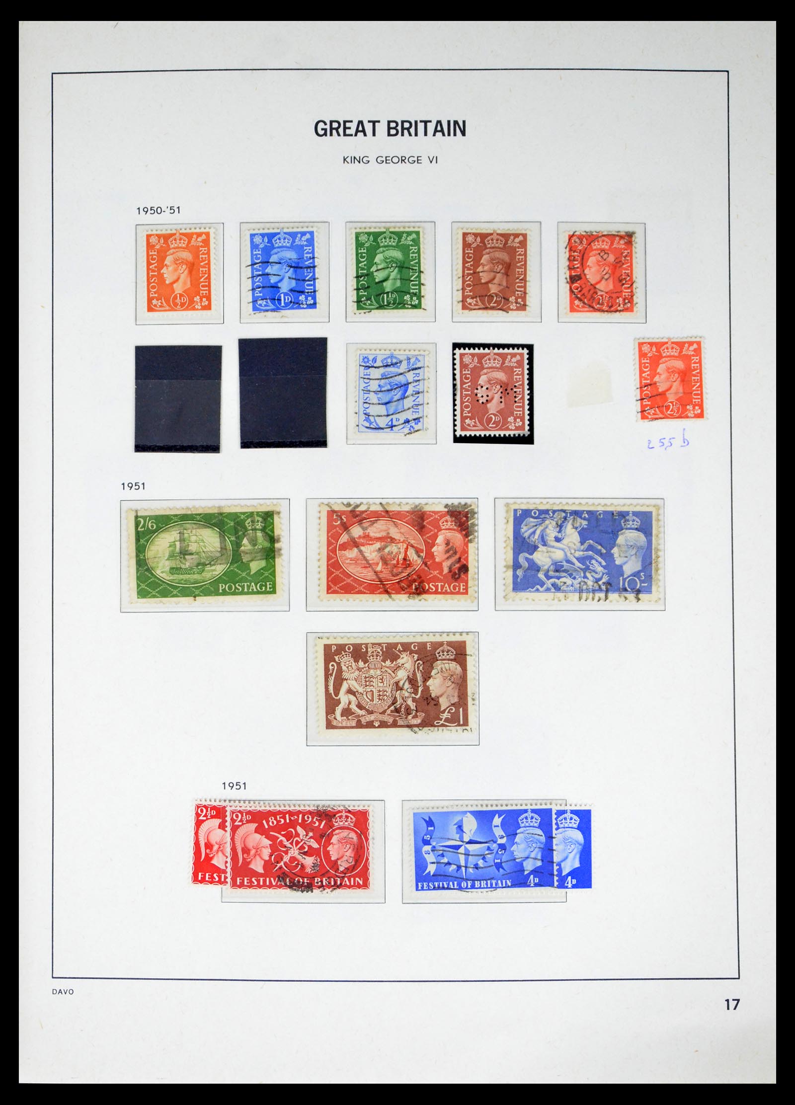 40432 0017 - Postzegel verzameling 40432 Engeland 1841-1970.