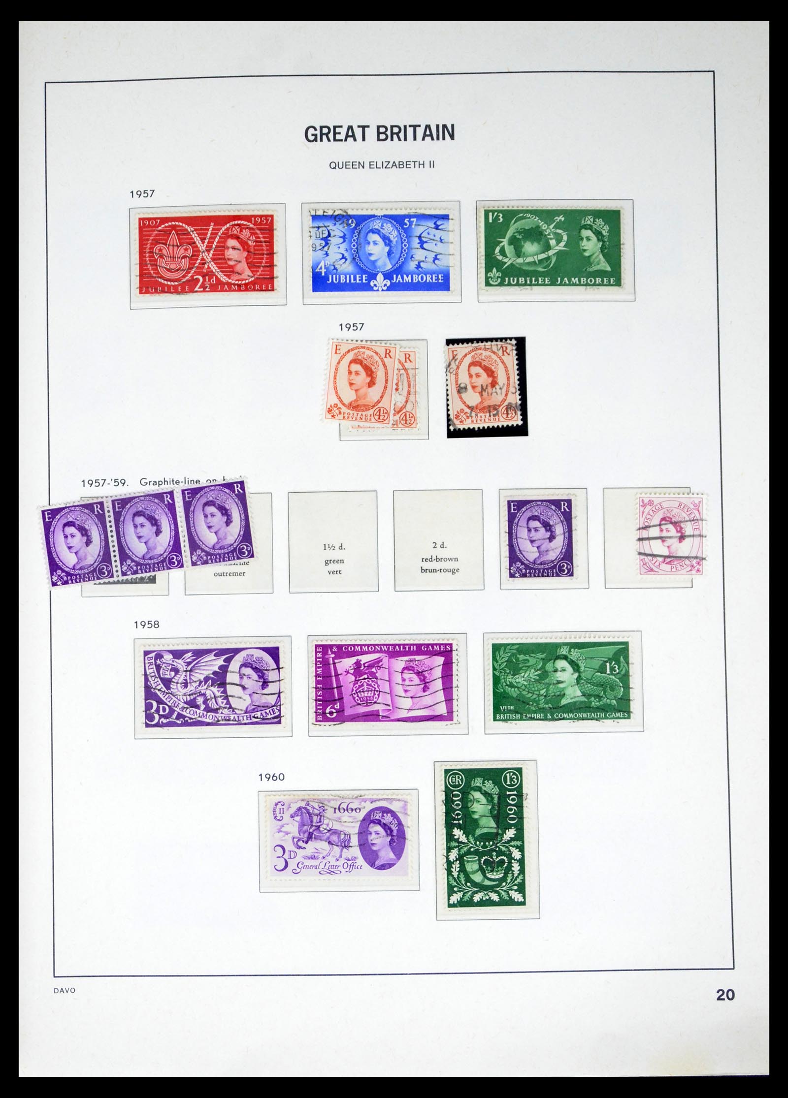 40432 0020 - Postzegel verzameling 40432 Engeland 1841-1970.