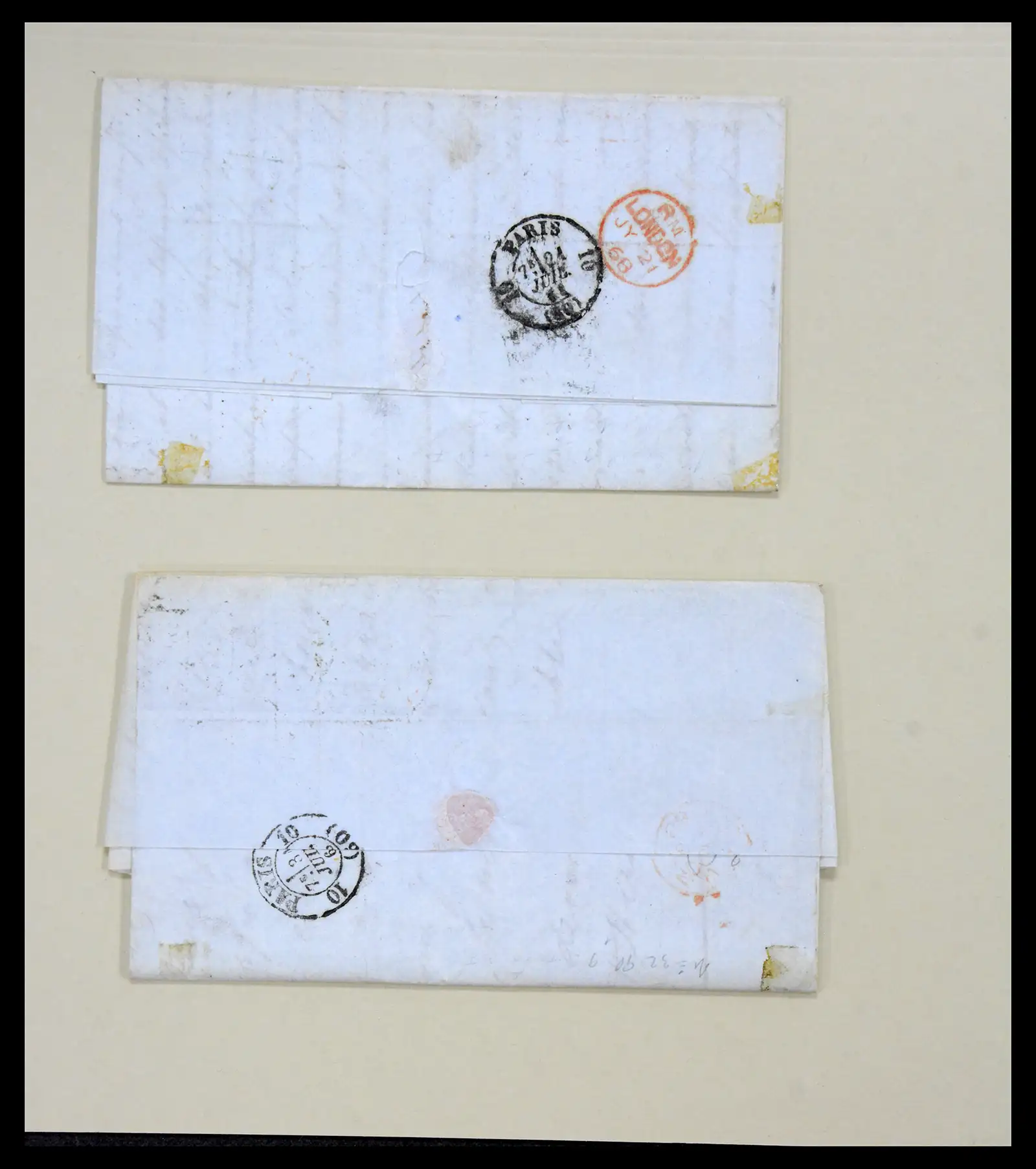 40434 0006 - Stamp collection 40434 Great Britain covers 1868-1869.