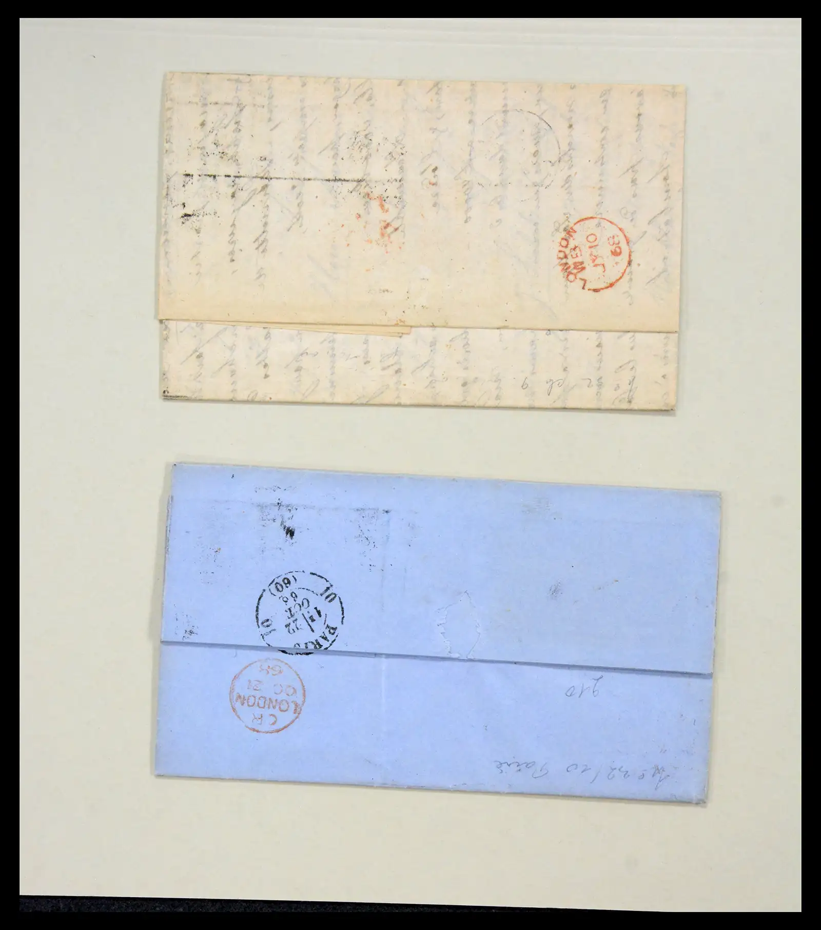 40434 0012 - Stamp collection 40434 Great Britain covers 1868-1869.