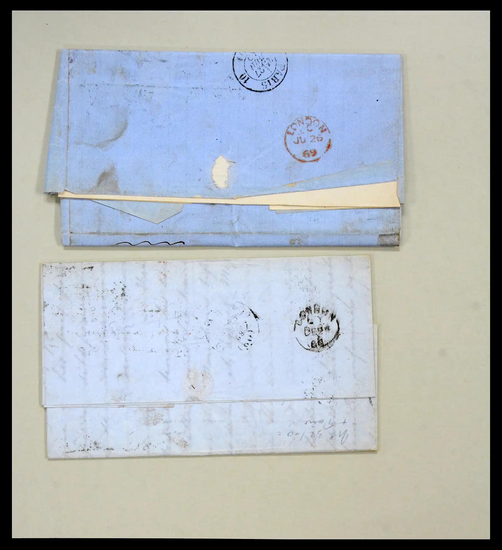 40434 0014 - Stamp collection 40434 Great Britain covers 1868-1869.