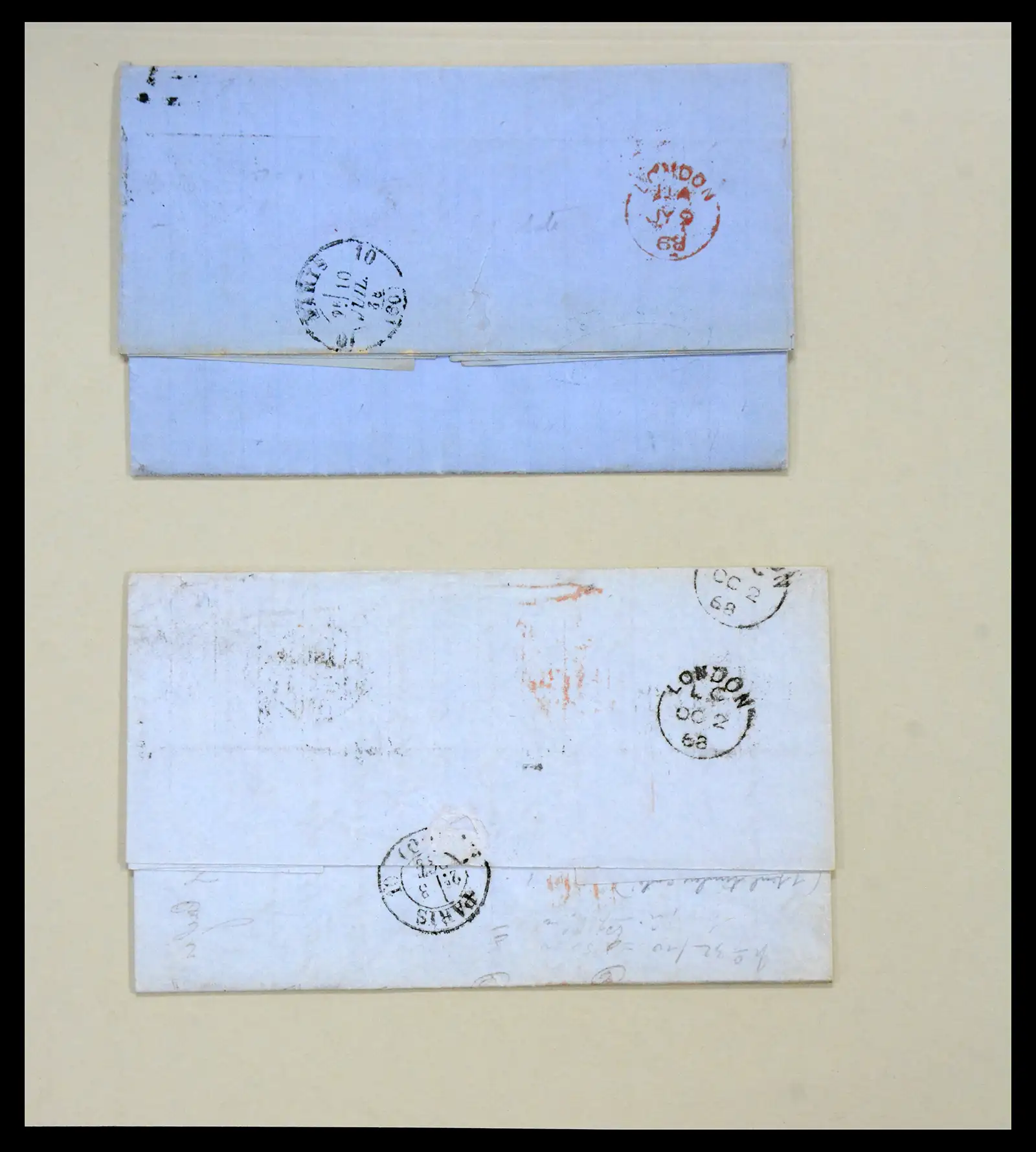 40434 0016 - Stamp collection 40434 Great Britain covers 1868-1869.