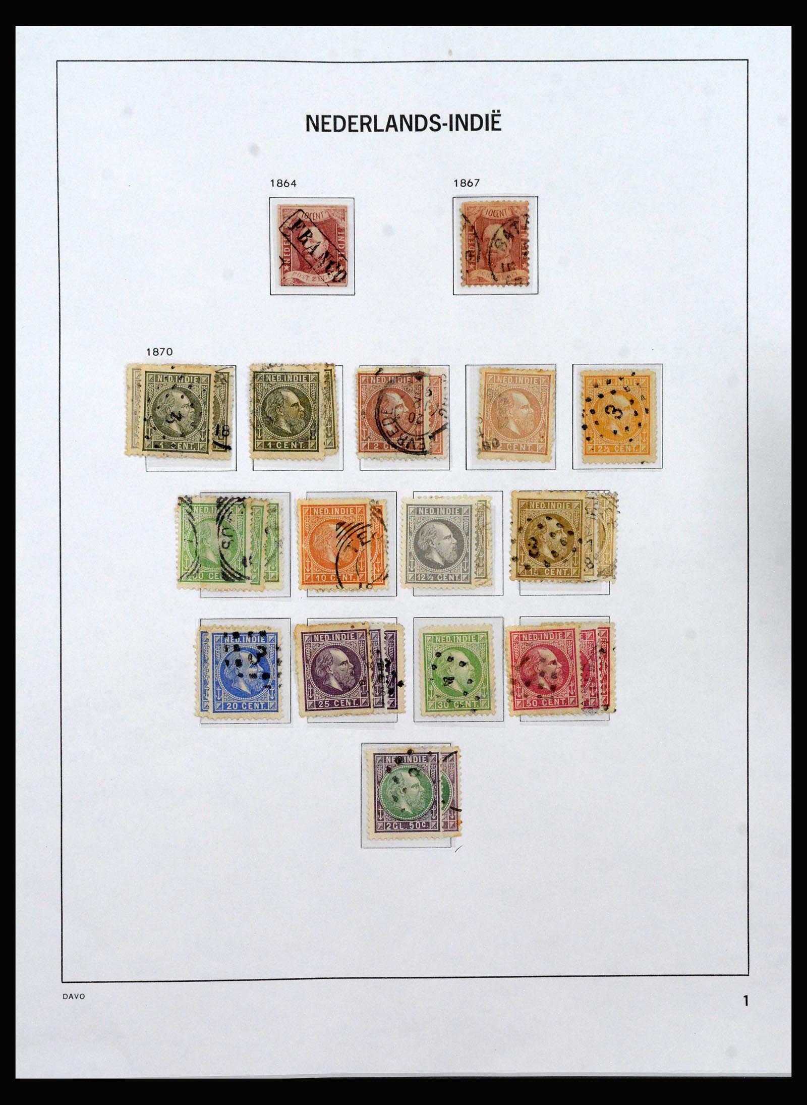 40436 0001 - Postzegel verzameling 40436 Overzeese gebiedsdelen 1864-1949.
