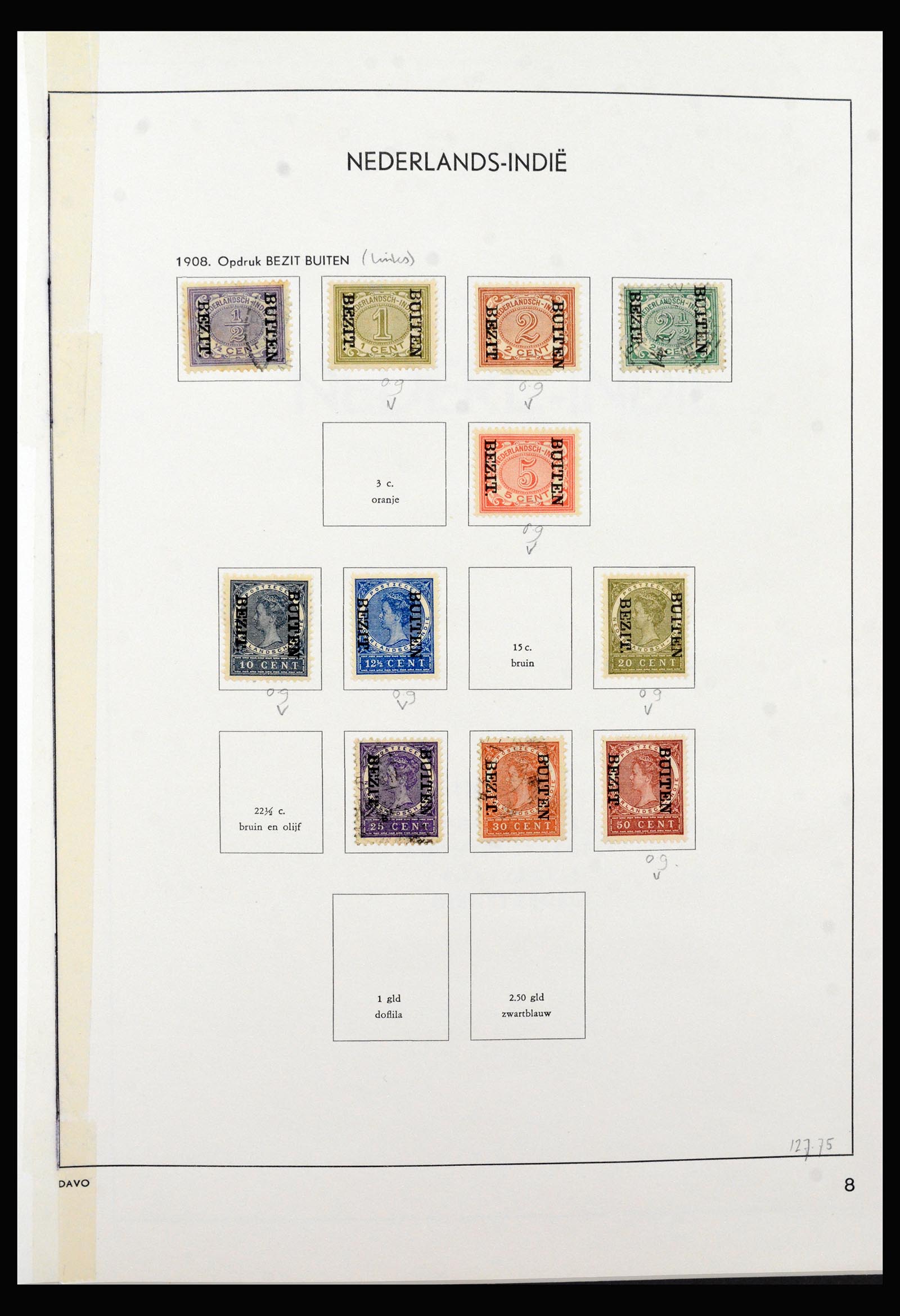40436 0008 - Postzegel verzameling 40436 Overzeese gebiedsdelen 1864-1949.