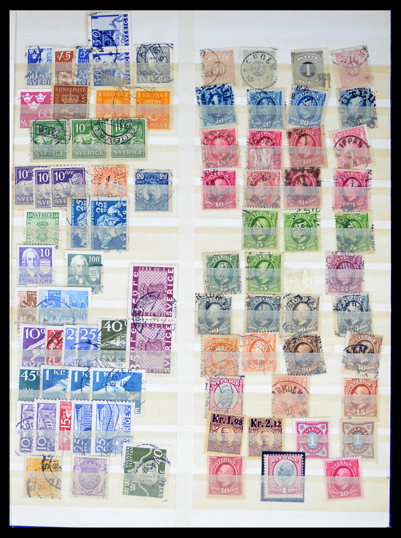 40438 0001 - Postzegel verzameling 40438 Zweden en Zwitserland betere zegels 1850-