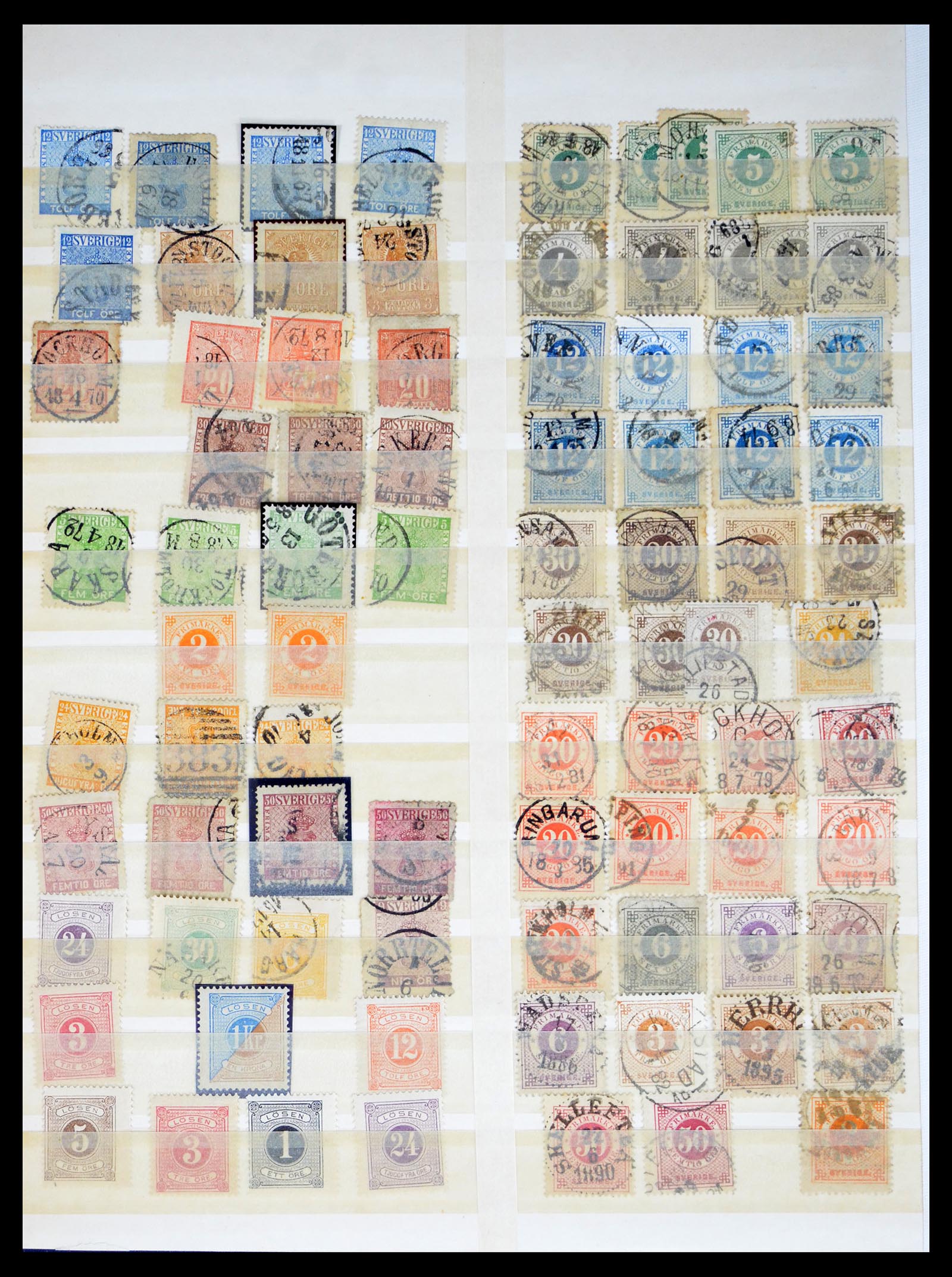40438 0002 - Postzegel verzameling 40438 Zweden en Zwitserland betere zegels 1850-