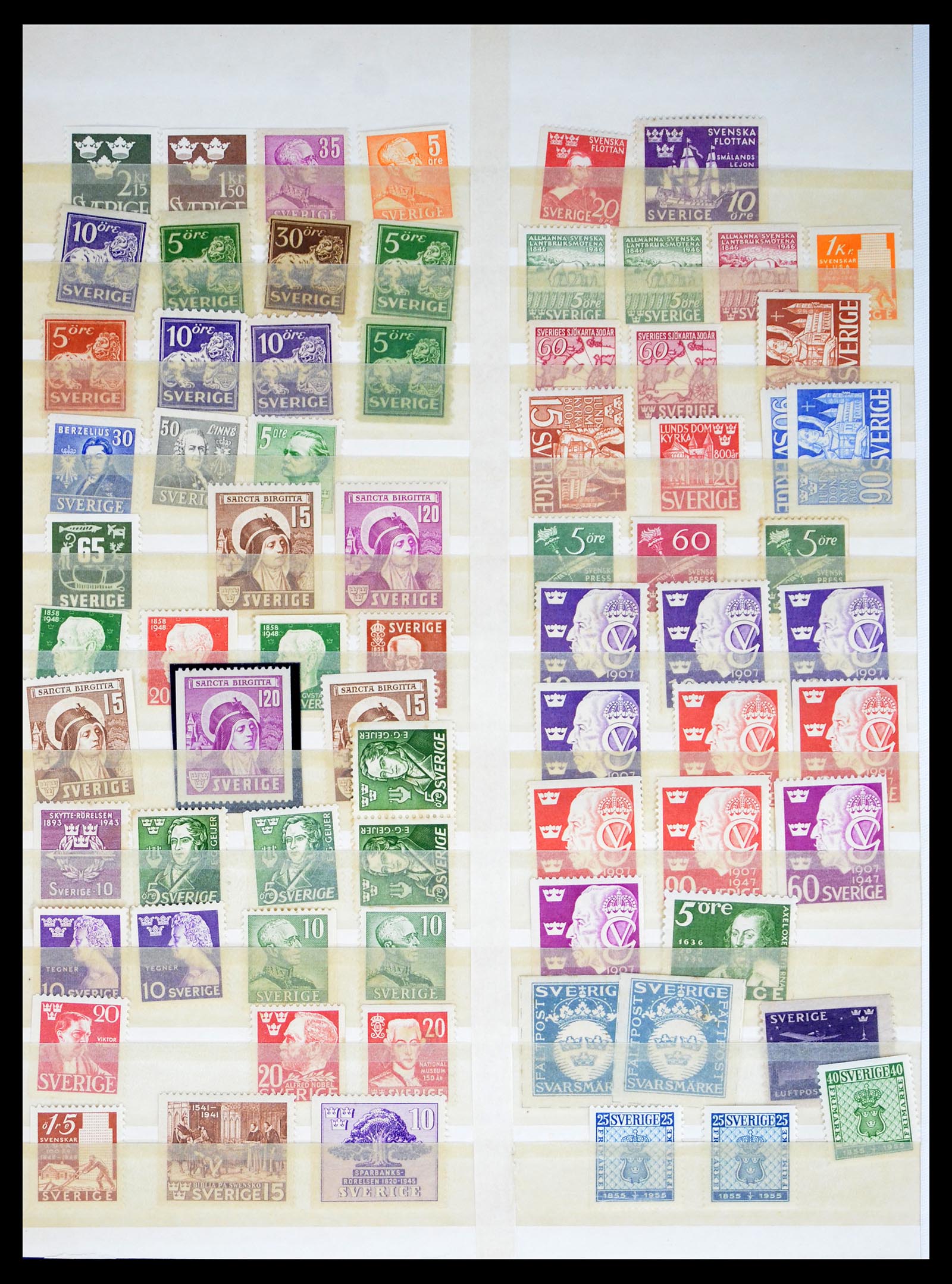 40438 0004 - Postzegel verzameling 40438 Zweden en Zwitserland betere zegels 1850-