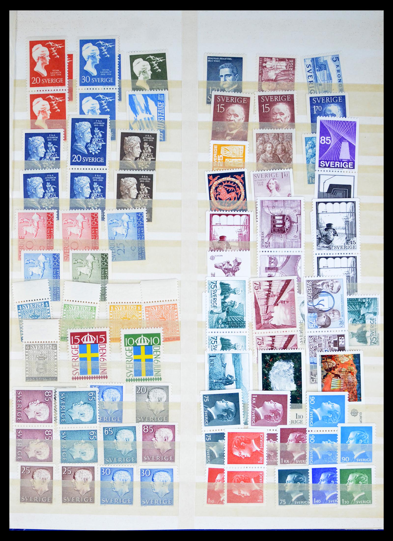 40438 0005 - Postzegel verzameling 40438 Zweden en Zwitserland betere zegels 1850-