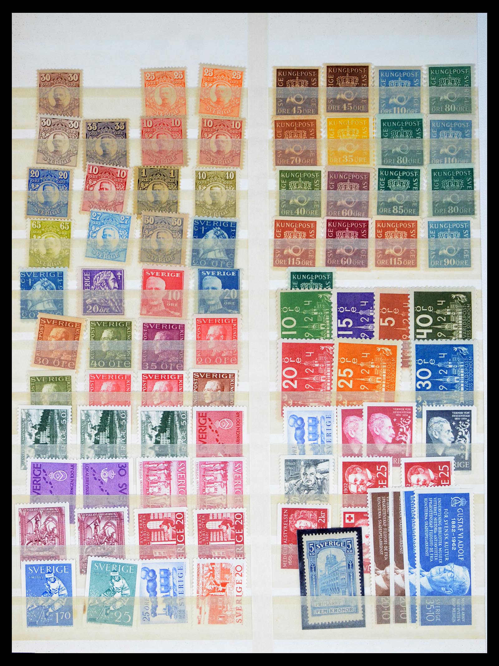 40438 0006 - Postzegel verzameling 40438 Zweden en Zwitserland betere zegels 1850-