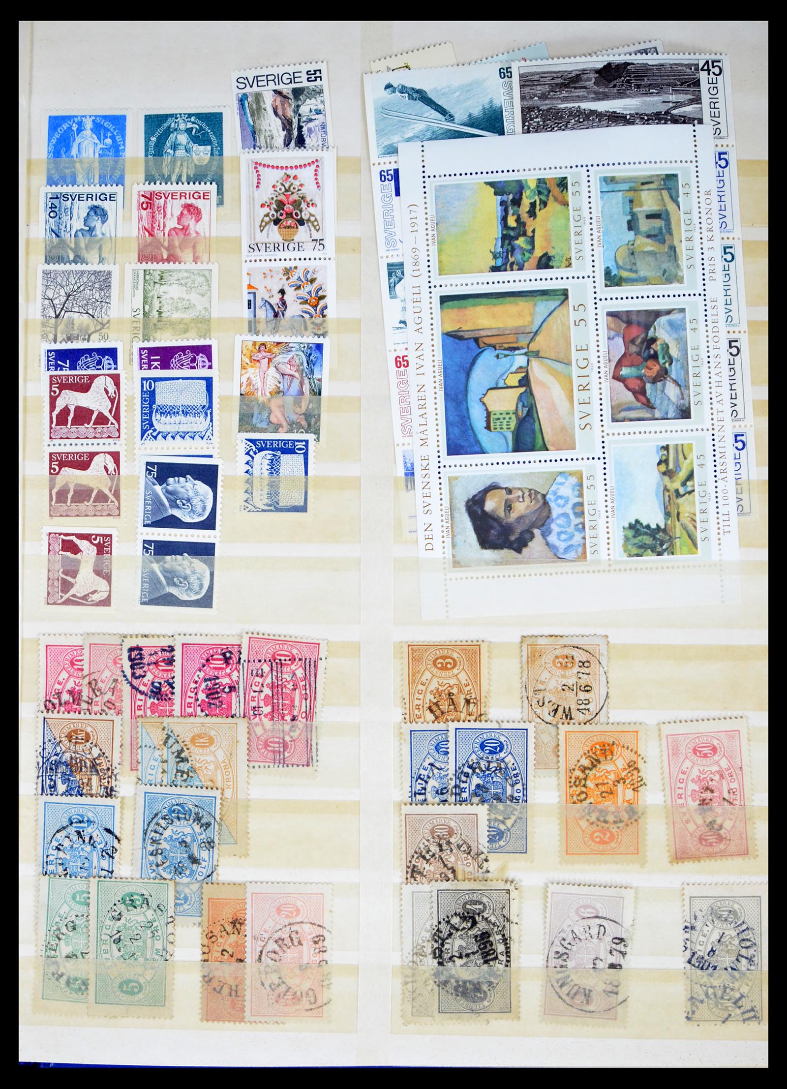 40438 0011 - Postzegel verzameling 40438 Zweden en Zwitserland betere zegels 1850-