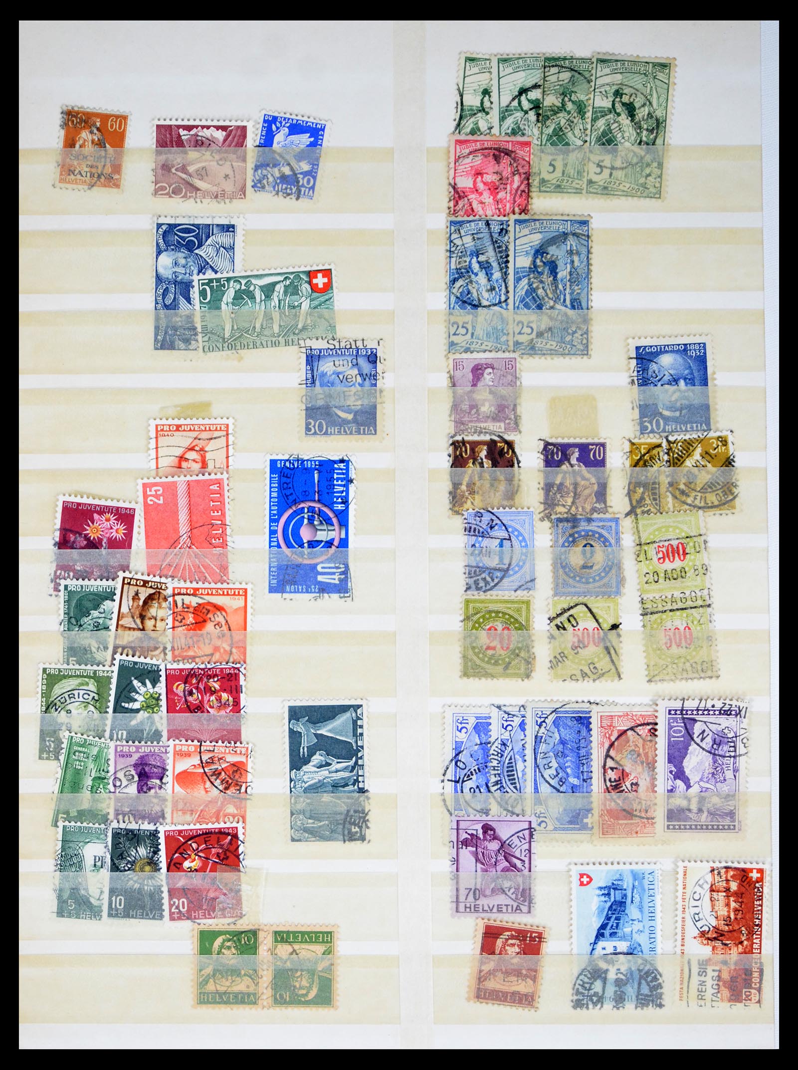 40438 0014 - Postzegel verzameling 40438 Zweden en Zwitserland betere zegels 1850-