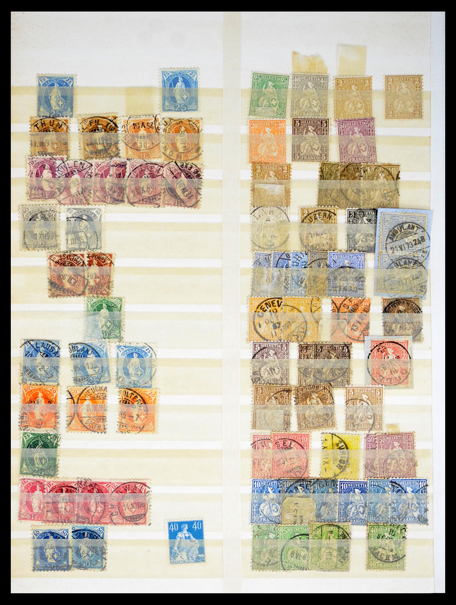 40438 0019 - Postzegel verzameling 40438 Zweden en Zwitserland betere zegels 1850-
