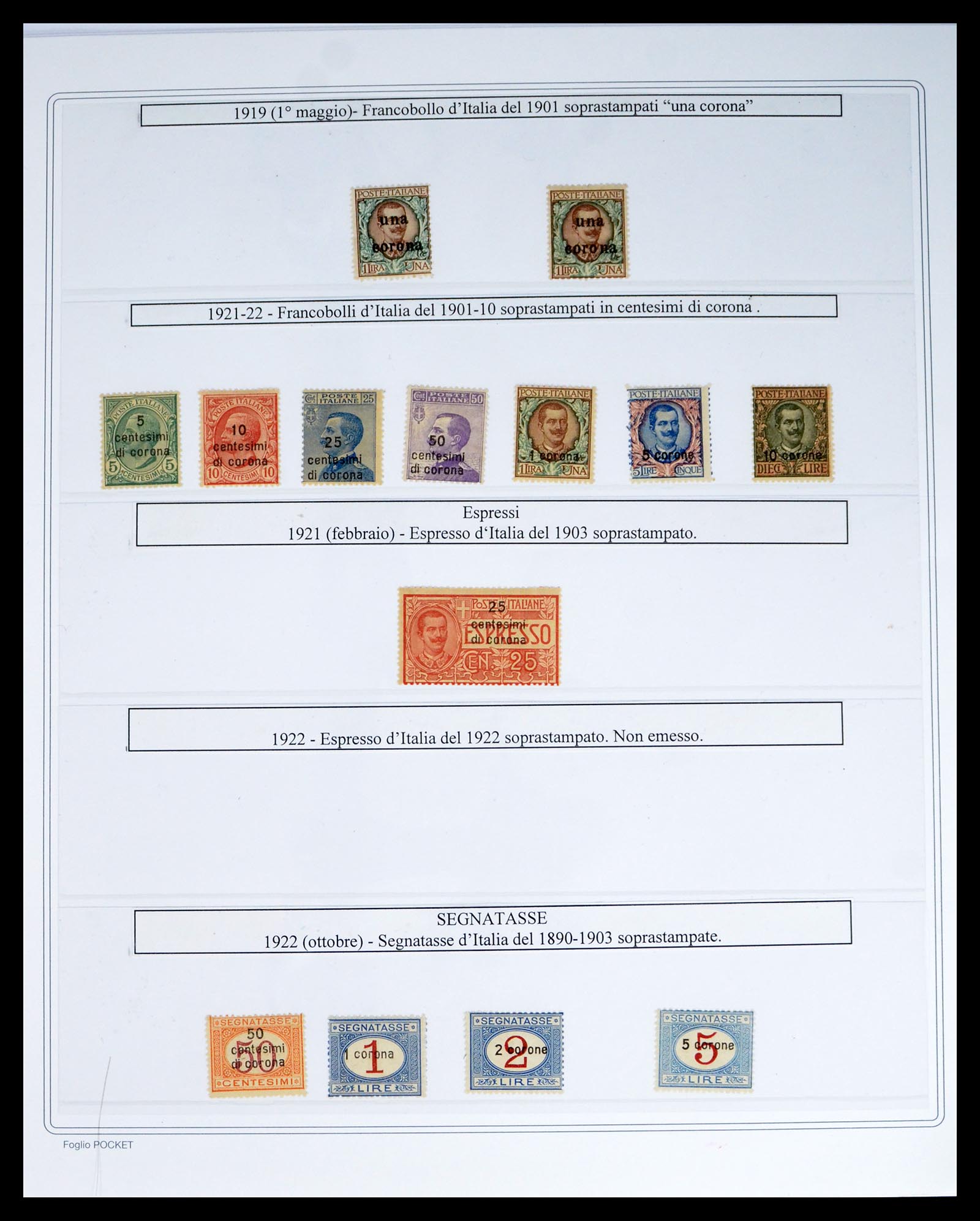40439 0007 - Postzegel verzameling 40439 Italiaanse gebieden en bezettingen 1914-1