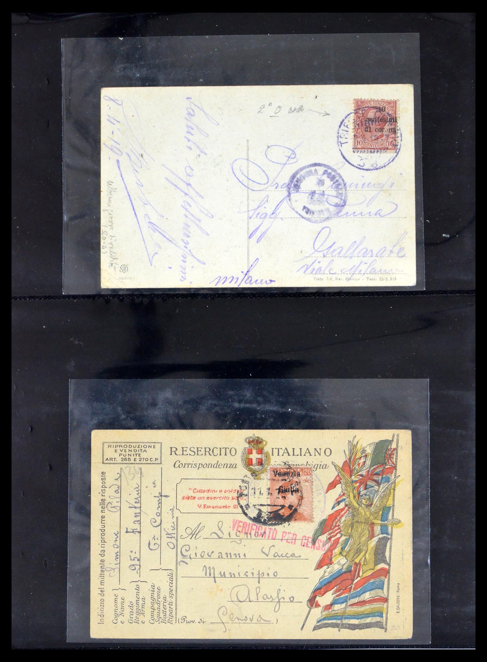 40439 0014 - Postzegel verzameling 40439 Italiaanse gebieden en bezettingen 1914-1