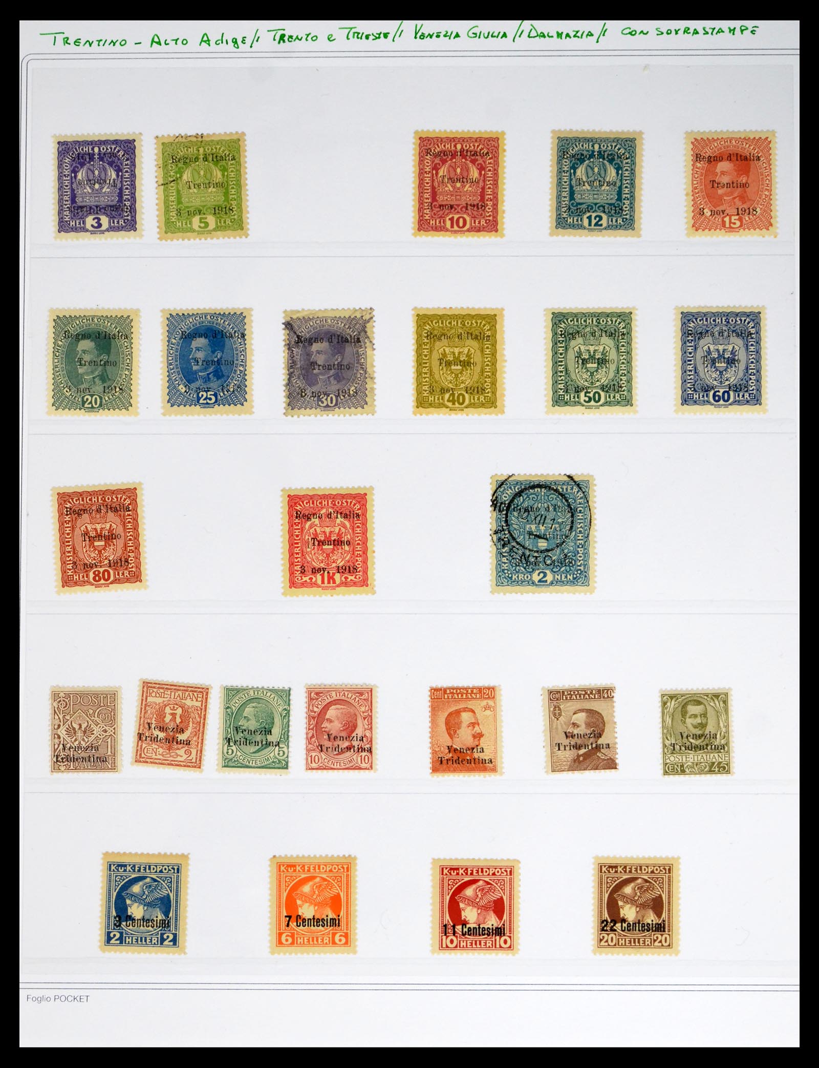 40439 0020 - Postzegel verzameling 40439 Italiaanse gebieden en bezettingen 1914-1