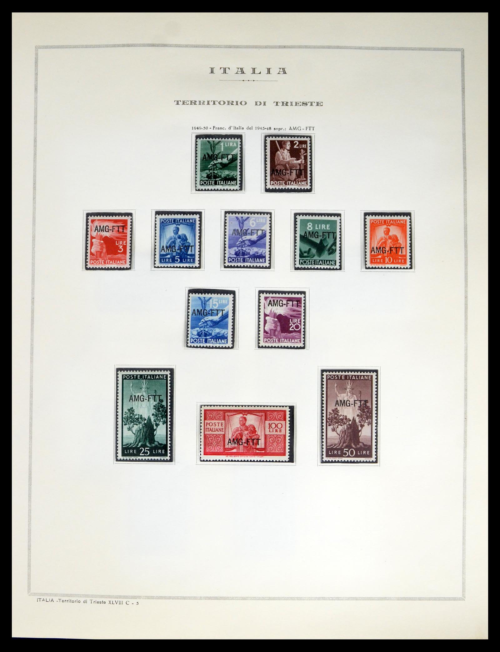 40441 0005 - Stamp collection 40441 Trieste, Fiume and Italian territories 1850-1922. 40441 0005 - Stamp collection 40441 Trieste, Fiume and Italian territories 1850-1922.