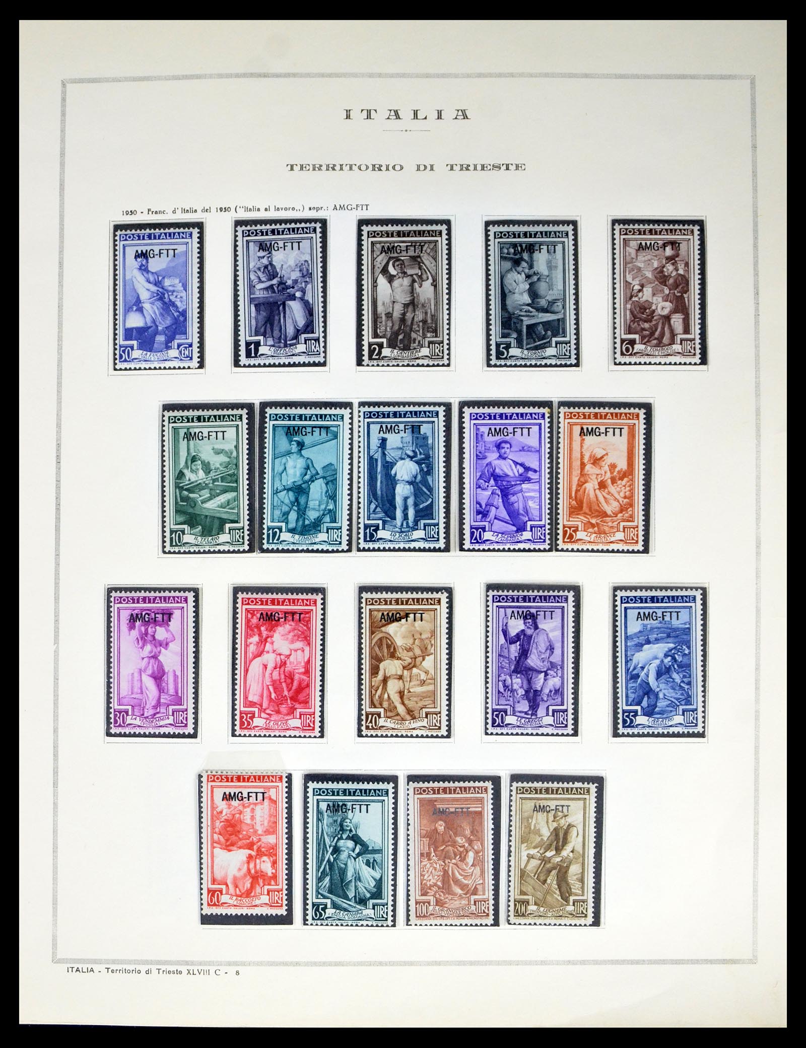 40441 0008 - Stamp collection 40441 Trieste, Fiume and Italian territories 1850-1922. 40441 0008 - Stamp collection 40441 Trieste, Fiume and Italian territories 1850-1922.