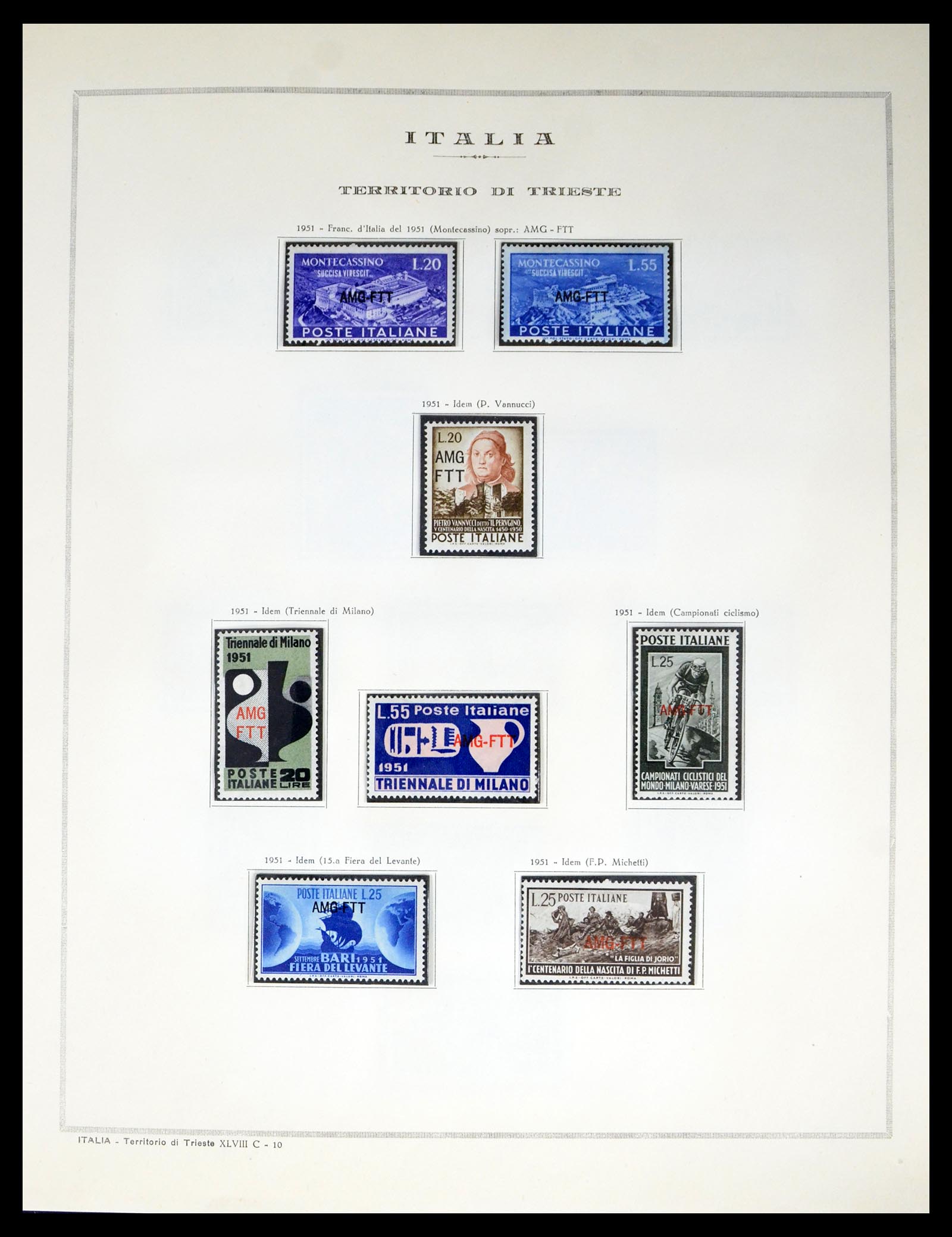 40441 0010 - Stamp collection 40441 Trieste, Fiume and Italian territories 1850-1922. 40441 0010 - Stamp collection 40441 Trieste, Fiume and Italian territories 1850-1922.