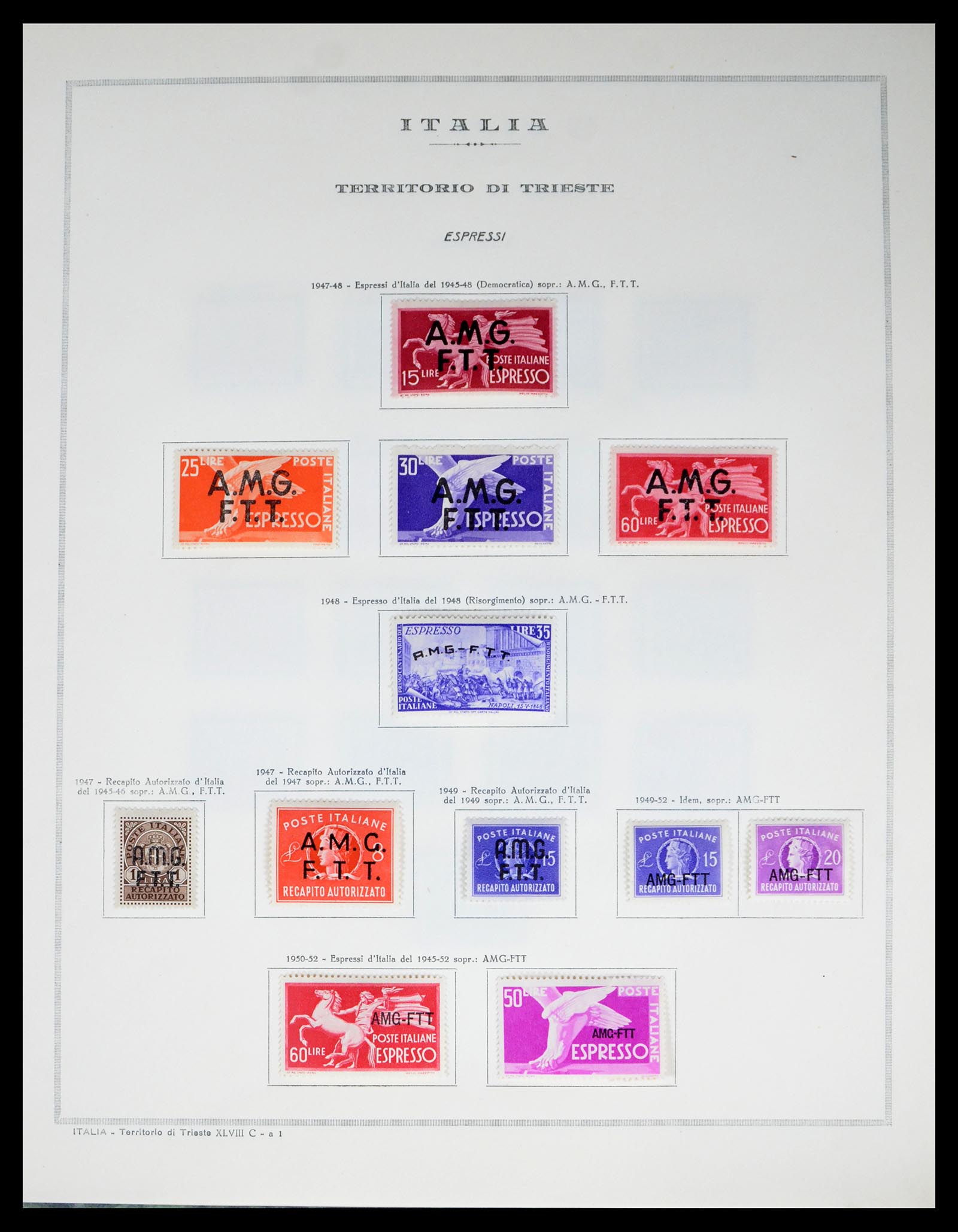 40441 0015 - Stamp collection 40441 Trieste, Fiume and Italian territories 1850-1922. 40441 0015 - Stamp collection 40441 Trieste, Fiume and Italian territories 1850-1922.