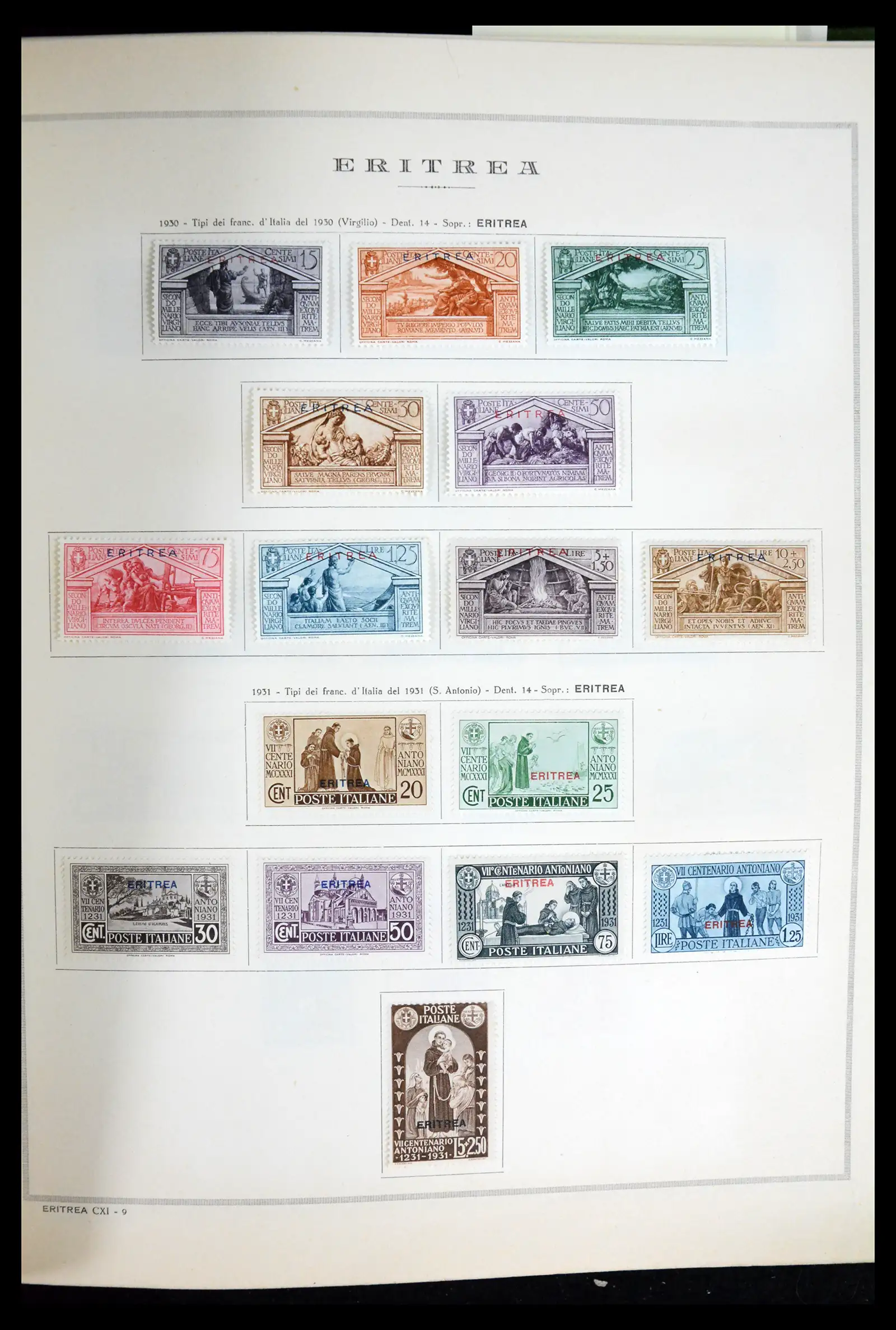 40445 0093A - Postzegelverzameling 40445 Italiaanse kolonien 1894-1945.