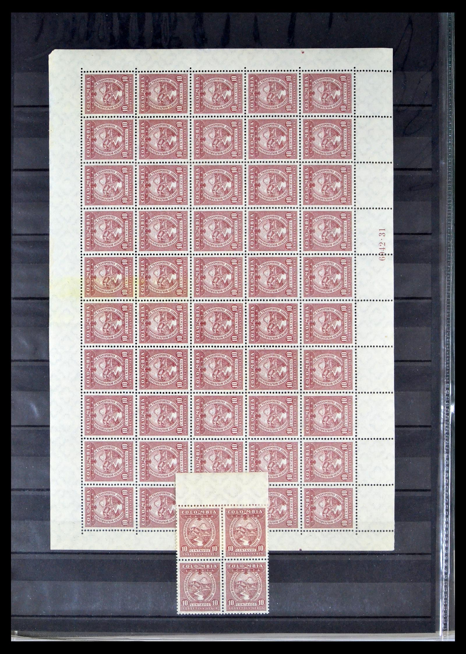 40446 0014 - Postzegel verzameling 40446 Scadta 1920-1929.