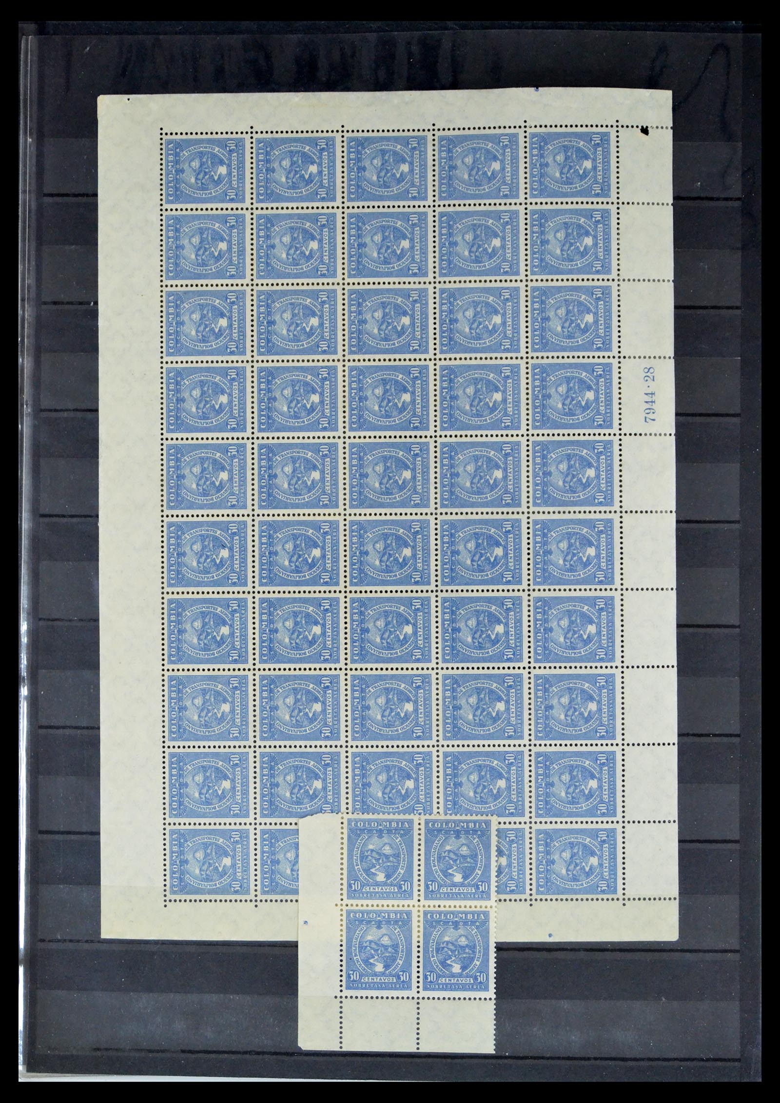 40446 0016 - Postzegel verzameling 40446 Scadta 1920-1929.