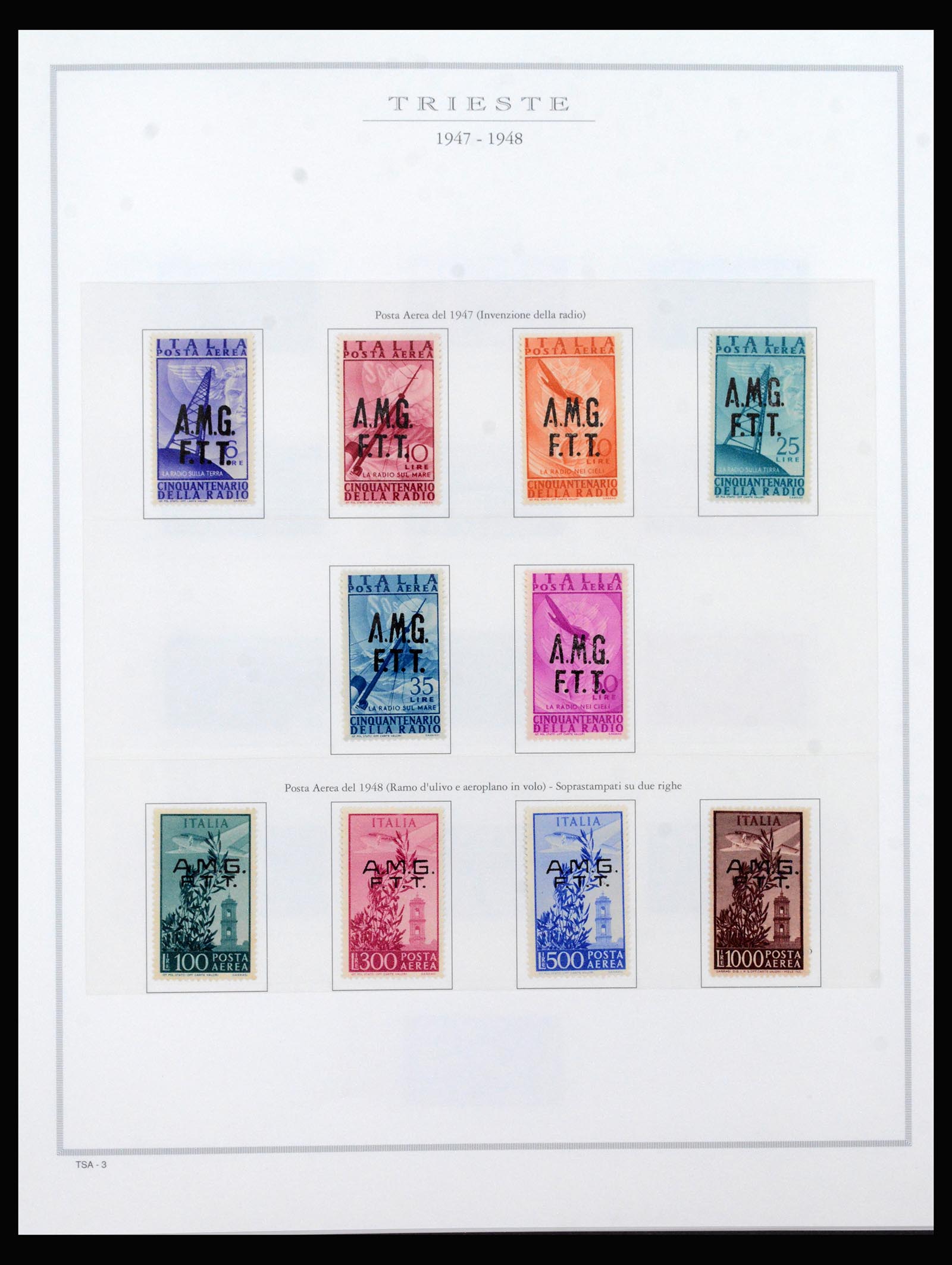 40447 0003 - Stamp collection 40447 Trieste-A complete 1947-1954.