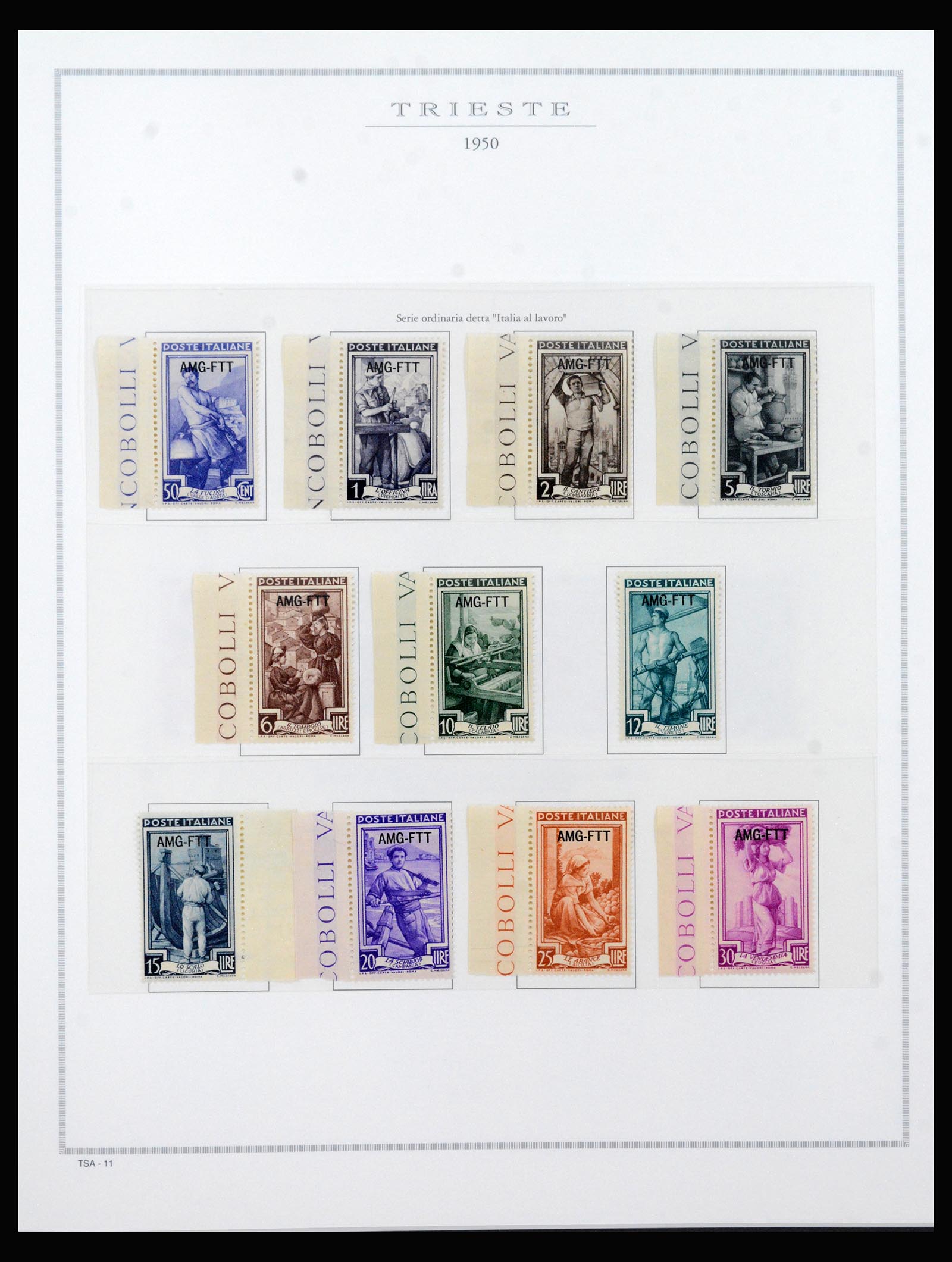 40447 0011 - Stamp collection 40447 Trieste-A complete 1947-1954.