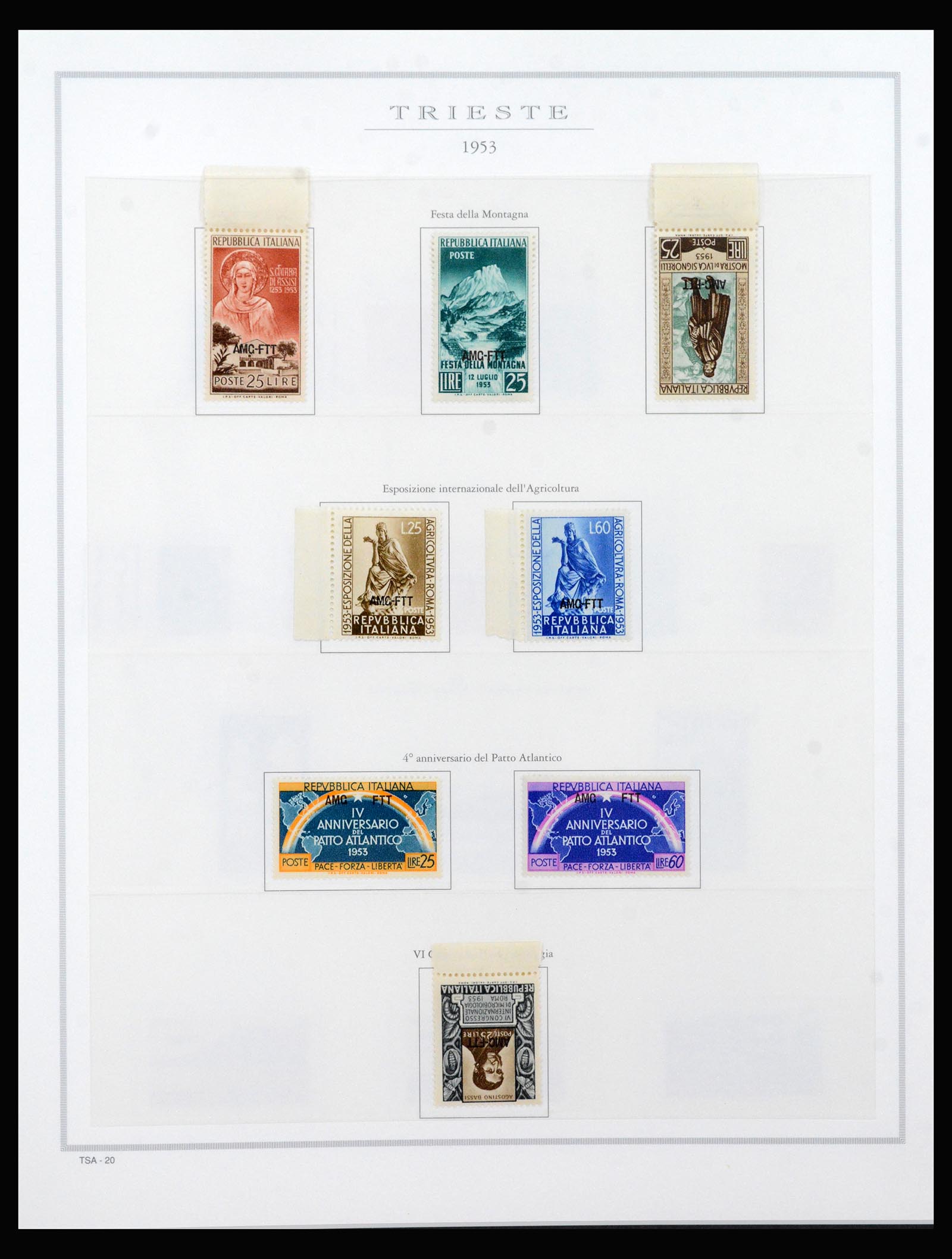 40447 0020 - Stamp collection 40447 Trieste-A complete 1947-1954.