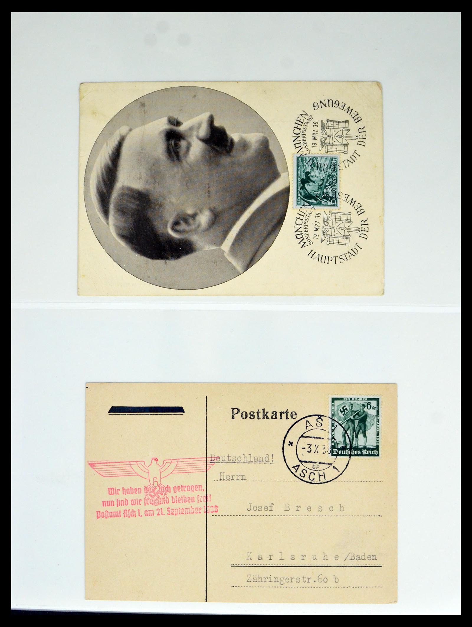 40450 0011 - Postzegel verzameling 40450 Sudetenland 1933-1945.