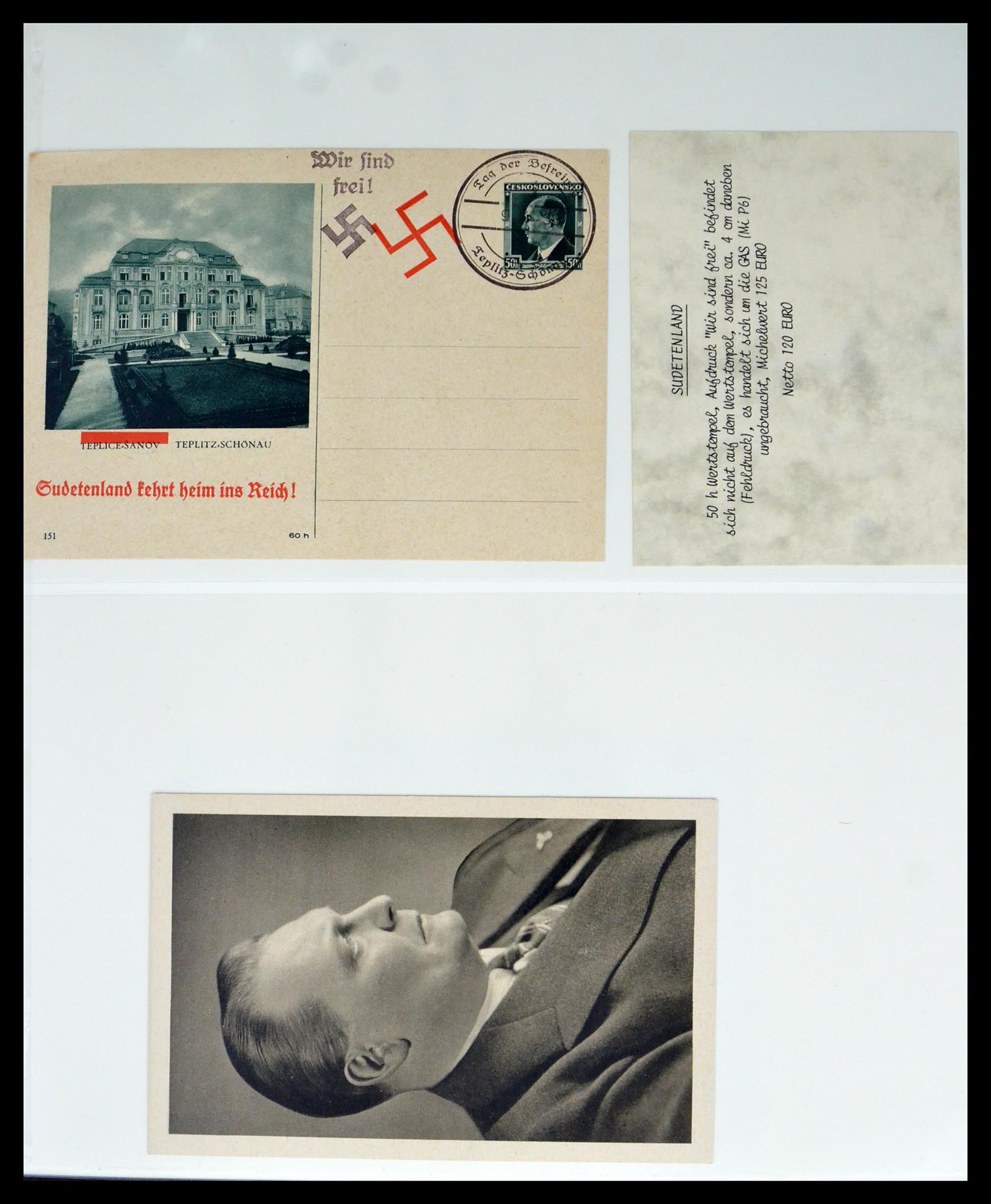 40450 0014 - Postzegel verzameling 40450 Sudetenland 1933-1945.