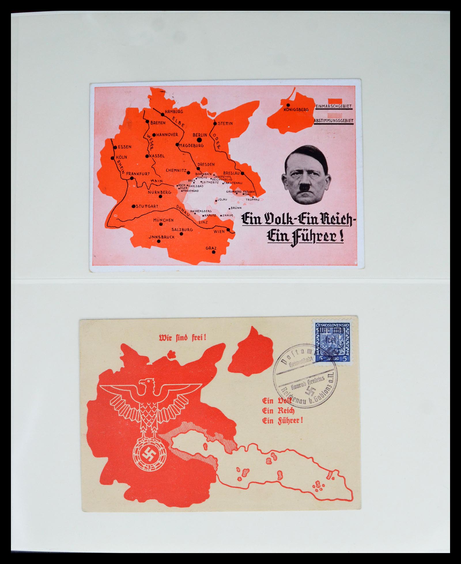 40450 0017 - Postzegel verzameling 40450 Sudetenland 1933-1945.