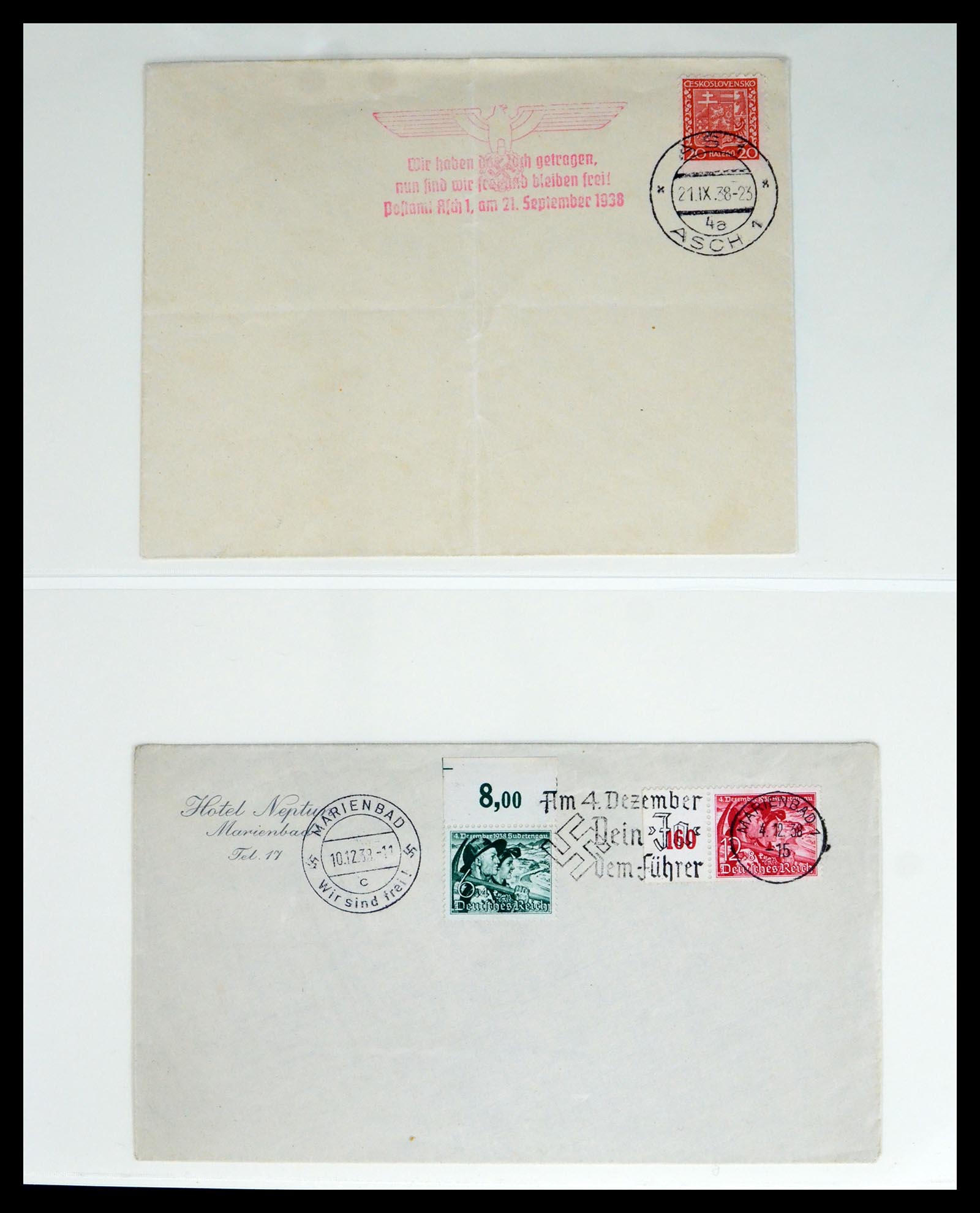 40450 0020 - Postzegel verzameling 40450 Sudetenland 1933-1945.