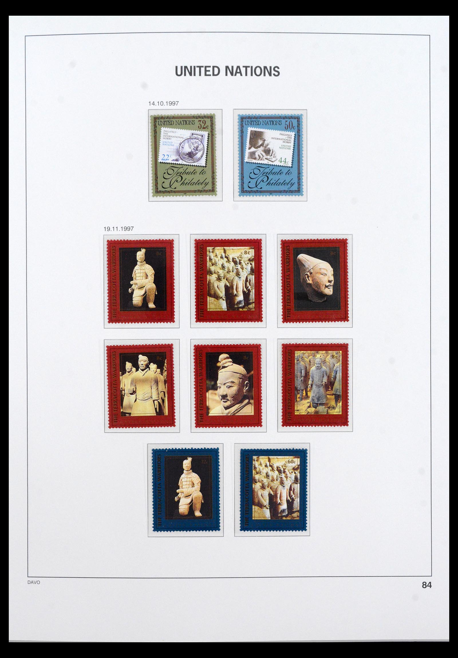 40454 0004 - Postzegel verzameling 40454 Verenigde Naties t/m 2010.
