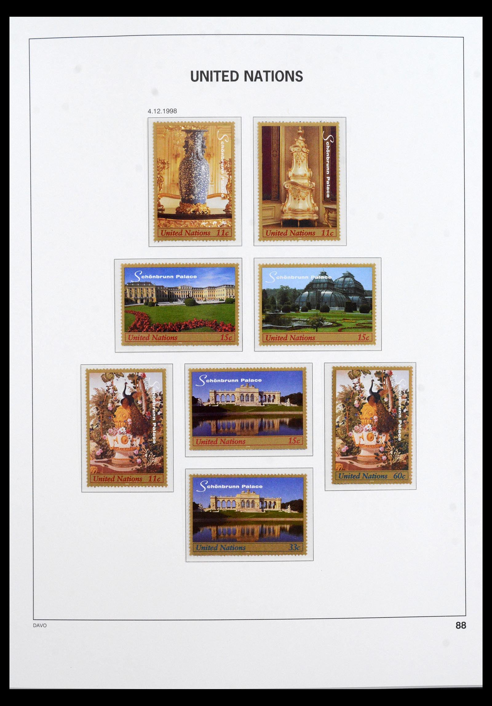 40454 0008 - Postzegel verzameling 40454 Verenigde Naties t/m 2010.