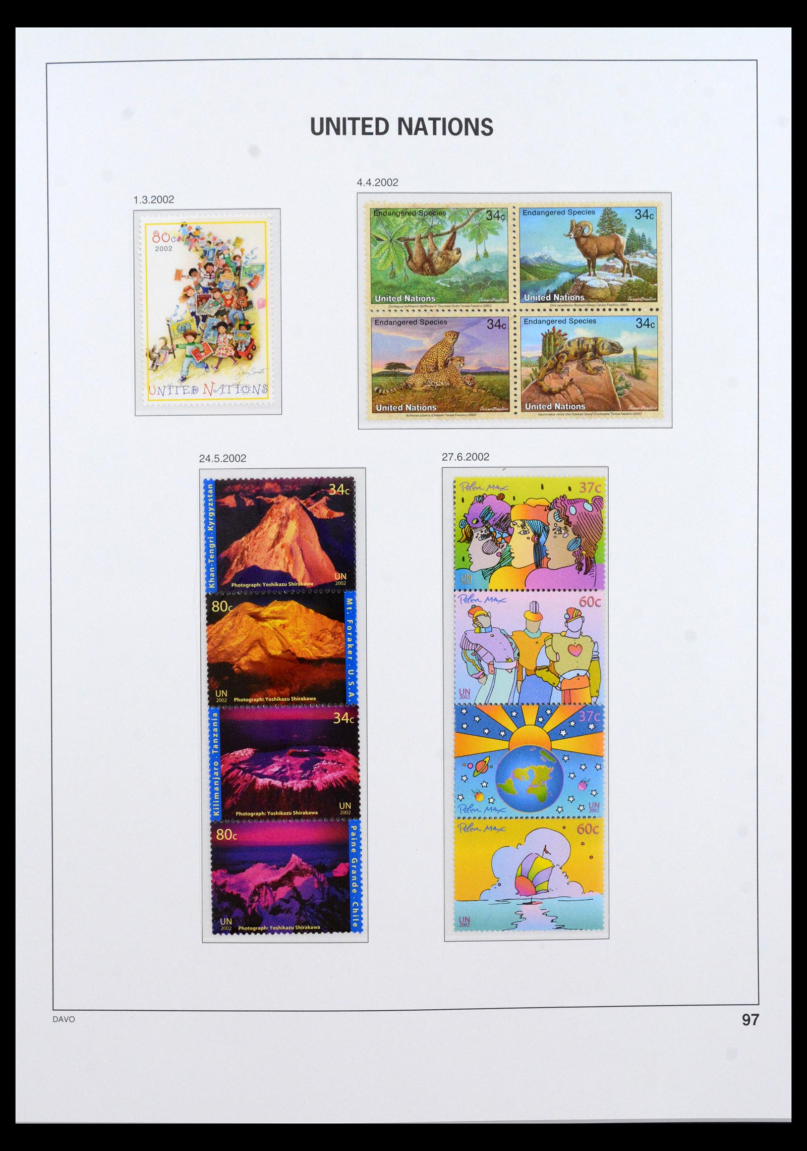 40454 0017 - Postzegel verzameling 40454 Verenigde Naties t/m 2010.