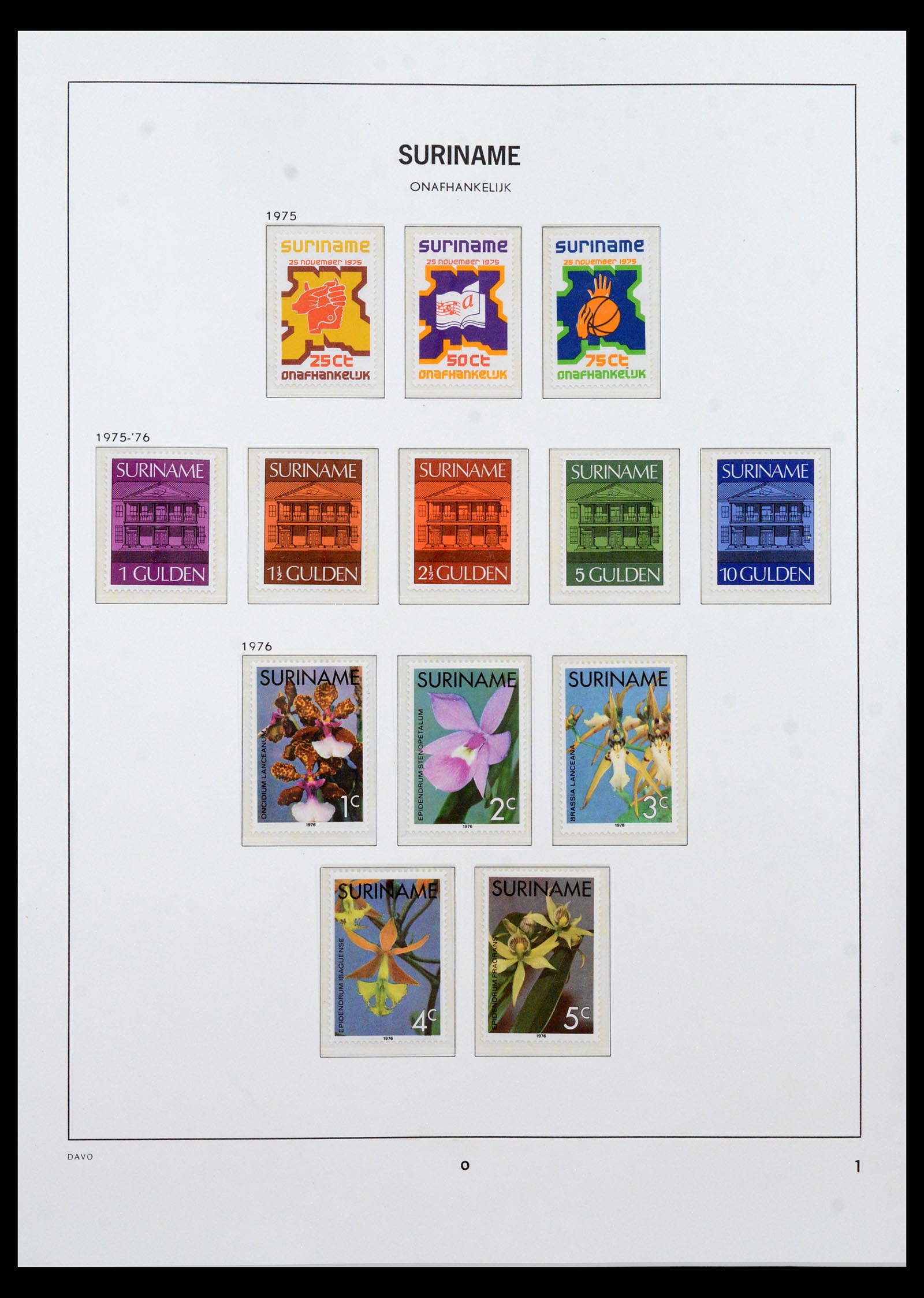 40458 0001 - Postzegel verzameling 40458 Suriname 1975-2004.