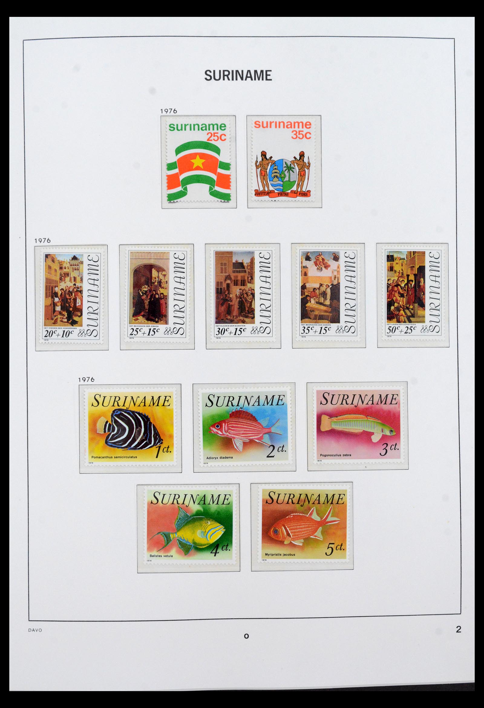 40458 0002 - Postzegel verzameling 40458 Suriname 1975-2004.