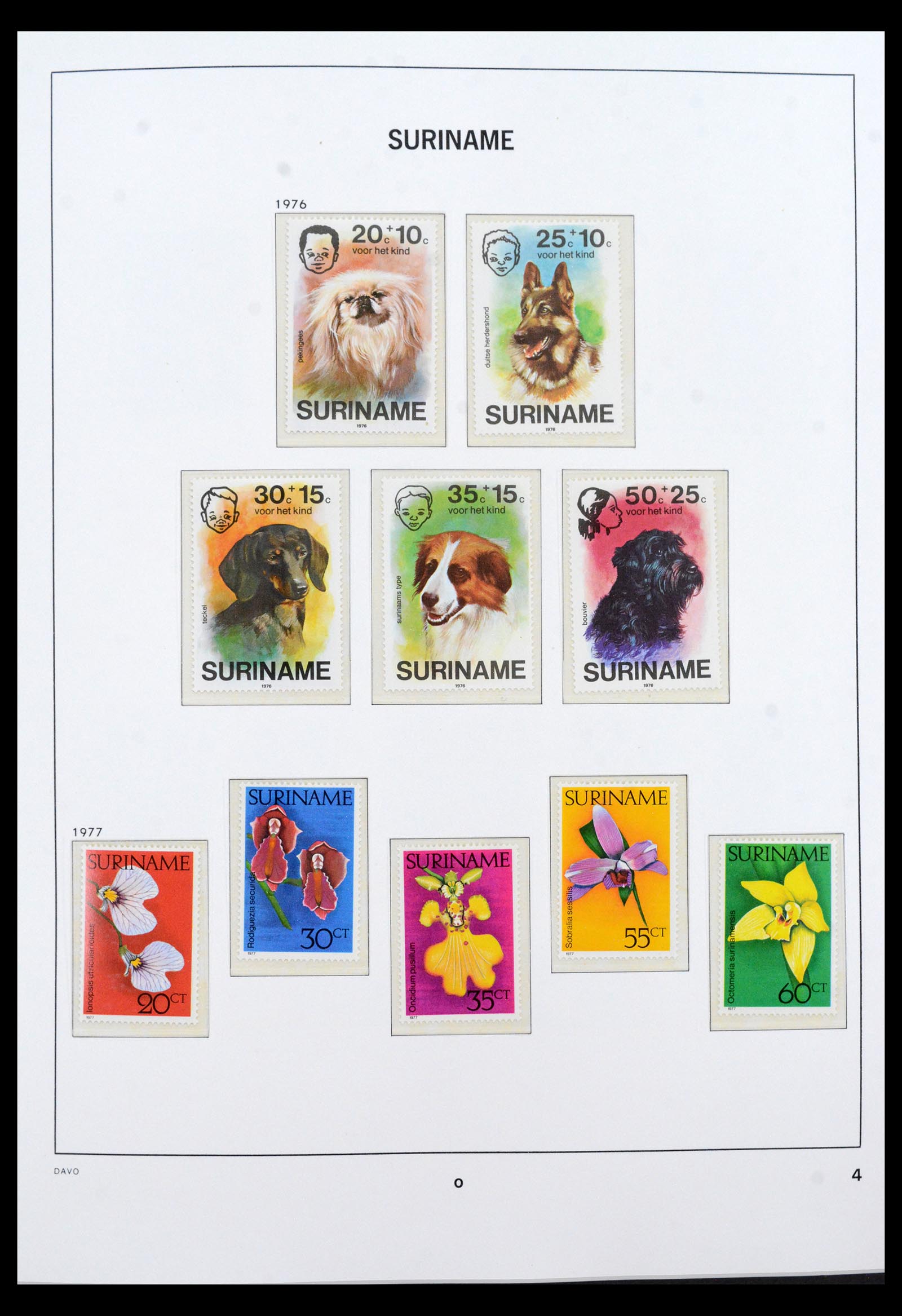40458 0004 - Postzegel verzameling 40458 Suriname 1975-2004.