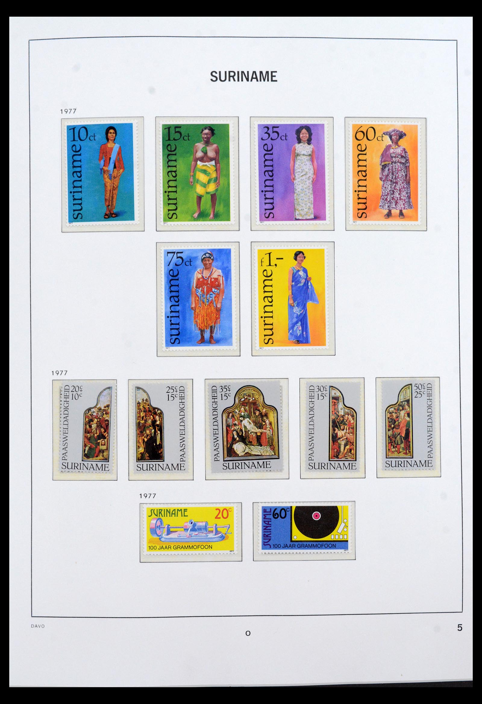 40458 0005 - Postzegel verzameling 40458 Suriname 1975-2004.