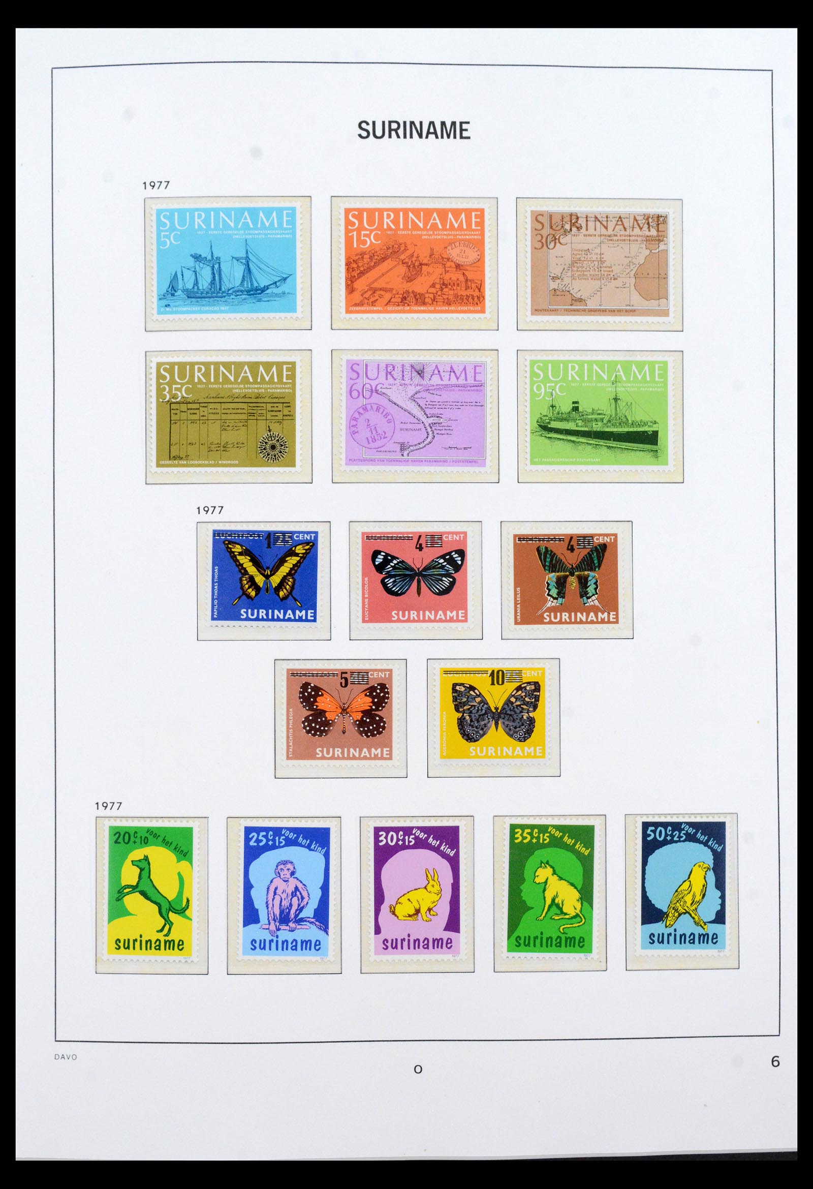 40458 0006 - Postzegel verzameling 40458 Suriname 1975-2004.