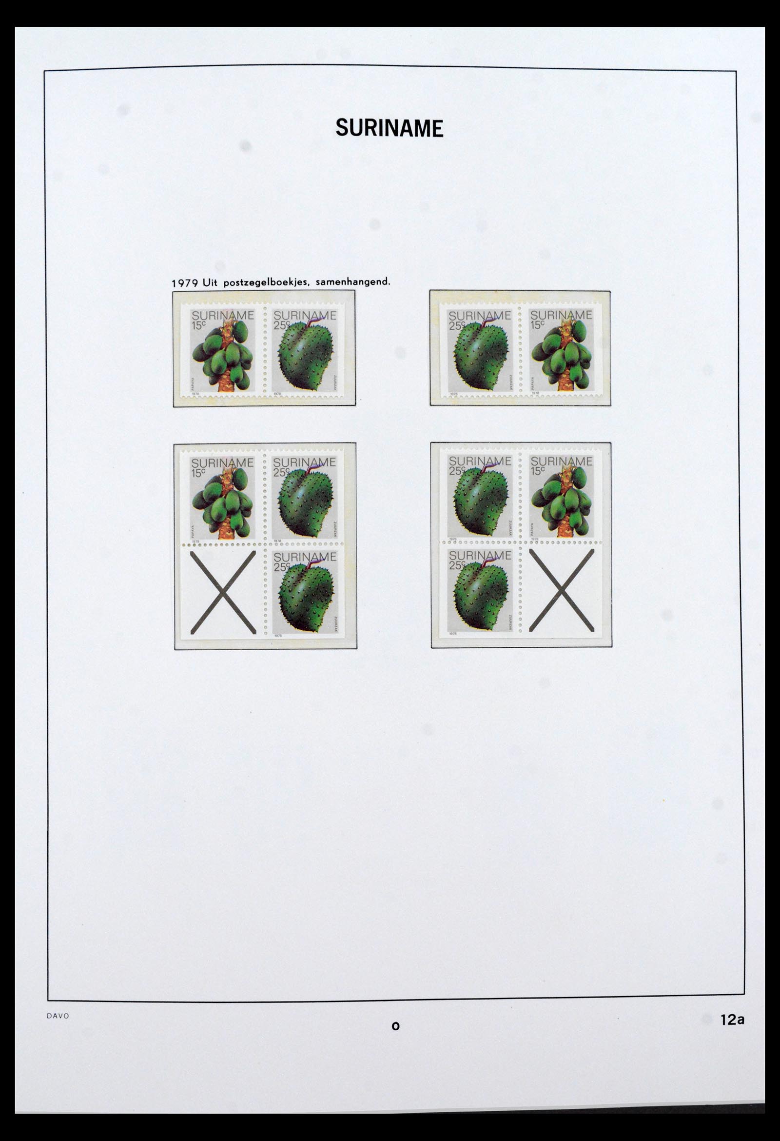 40458 0013 - Postzegel verzameling 40458 Suriname 1975-2004.