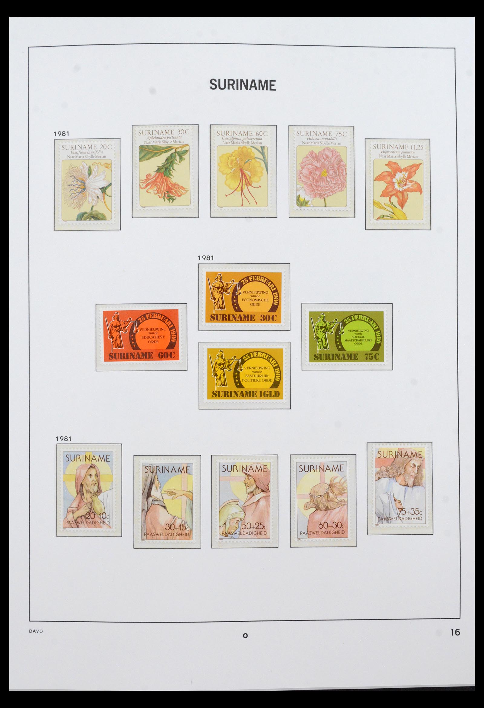40458 0018 - Postzegel verzameling 40458 Suriname 1975-2004.