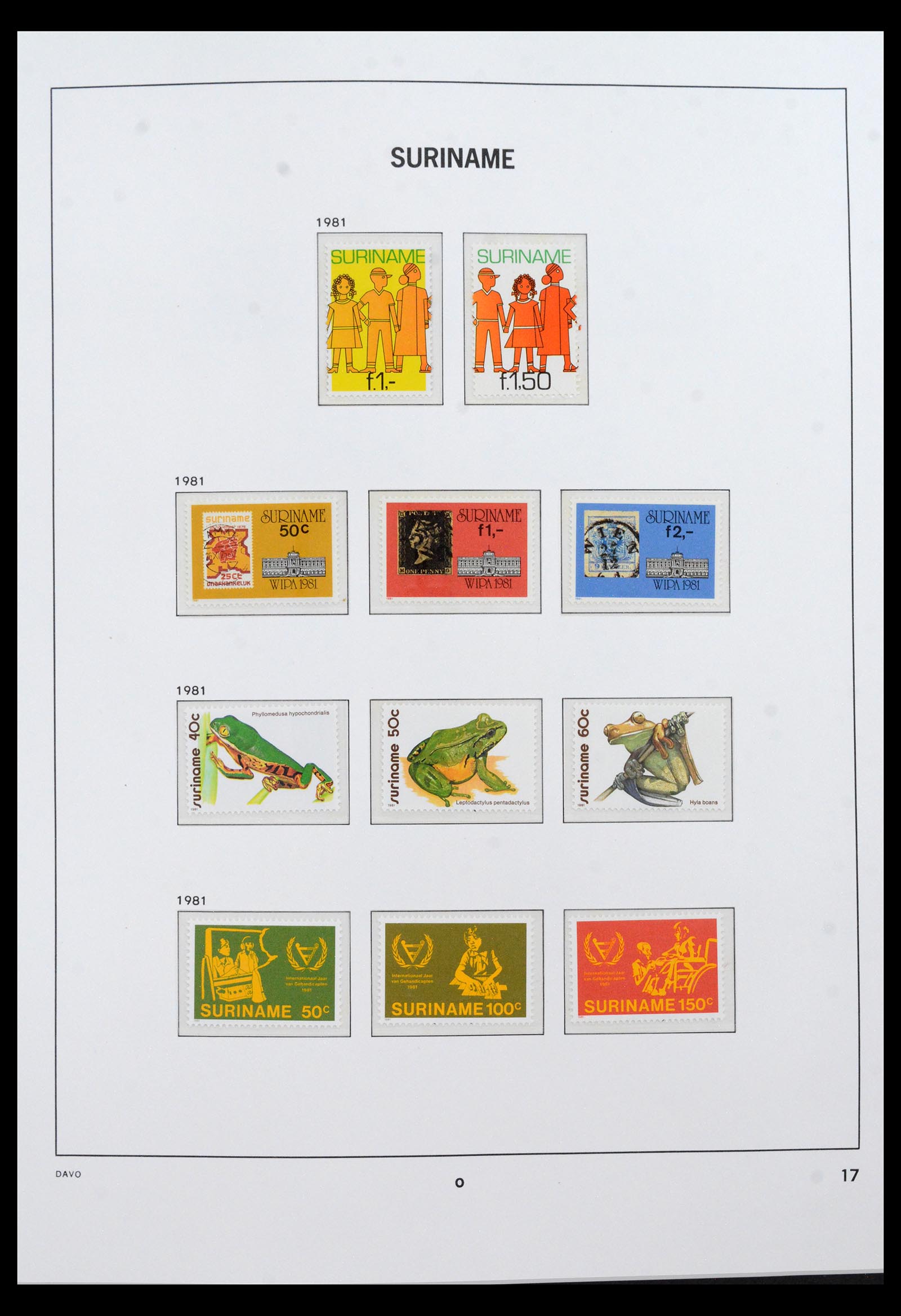 40458 0019 - Postzegel verzameling 40458 Suriname 1975-2004.