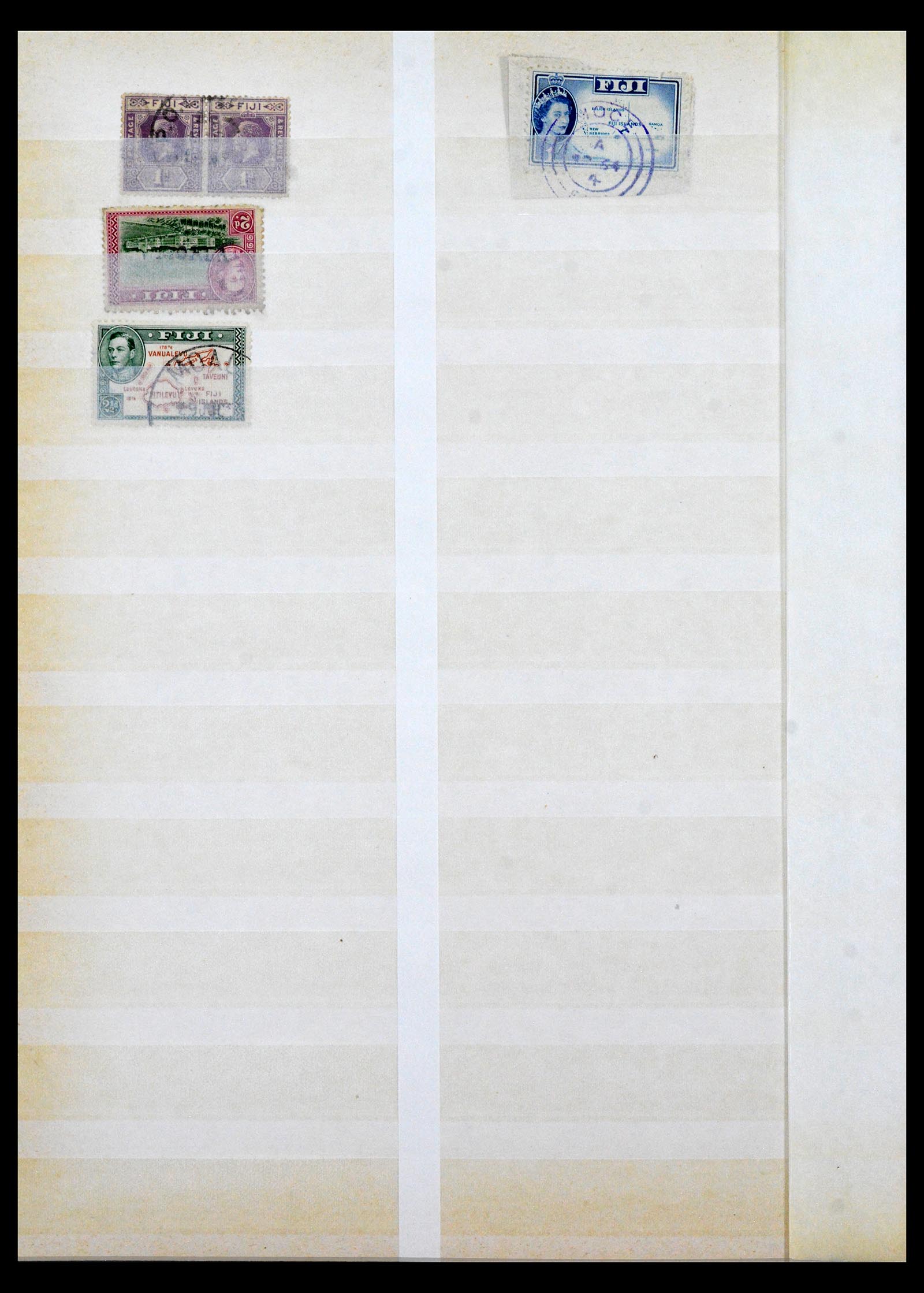 40461 0012 - Postzegel verzameling 40461 Fiji stempels 1930-1965.